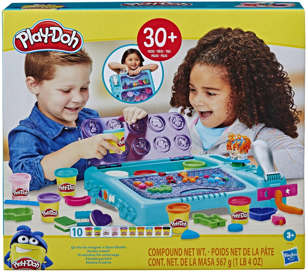 Hasbro Knete »Kreativbox für unterwegs«, mit 10 Dosen Play-Doh Knete