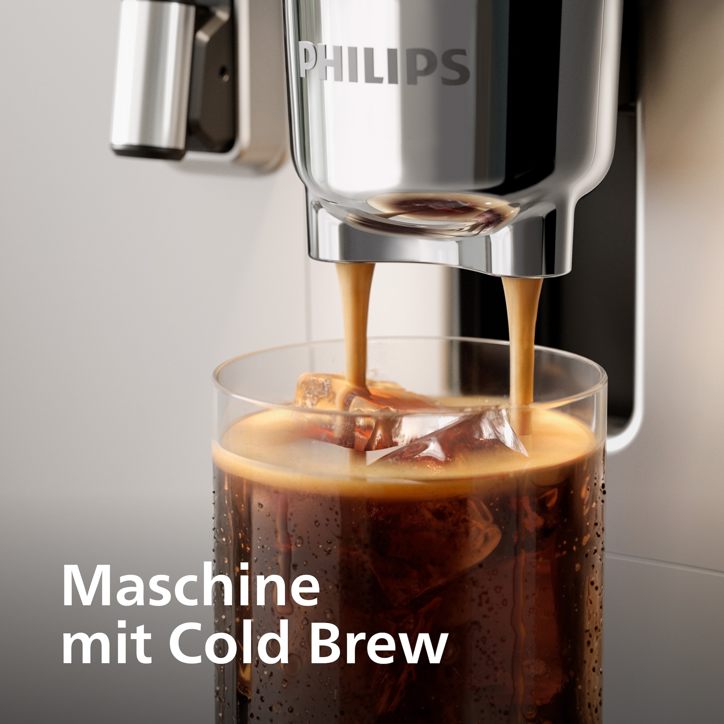 Philips Kaffeevollautomat »EP8757/20 8000 Series Café Aromis, 50 Getränke (heiß oder eisgekühlt)« über 50 heiße und kalte Getränke, mit LatteGo Pro-Milchsystem, Silber