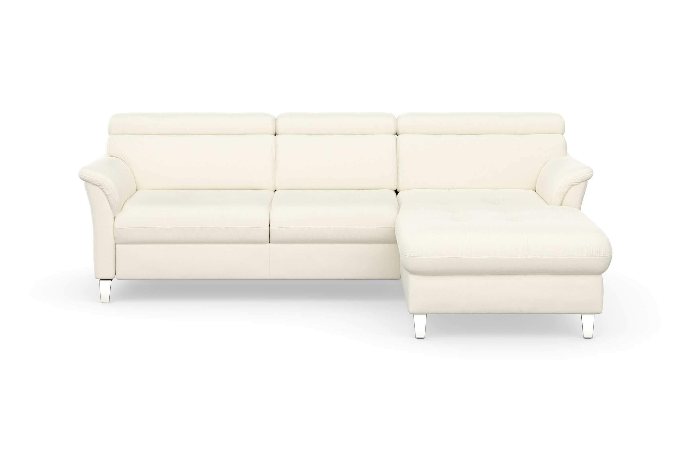 sit&more Ecksofa »Marano L-Form«, inklusive Kopfteilverstellung, wahlweise mit Bettfunktion, Bettkasten
