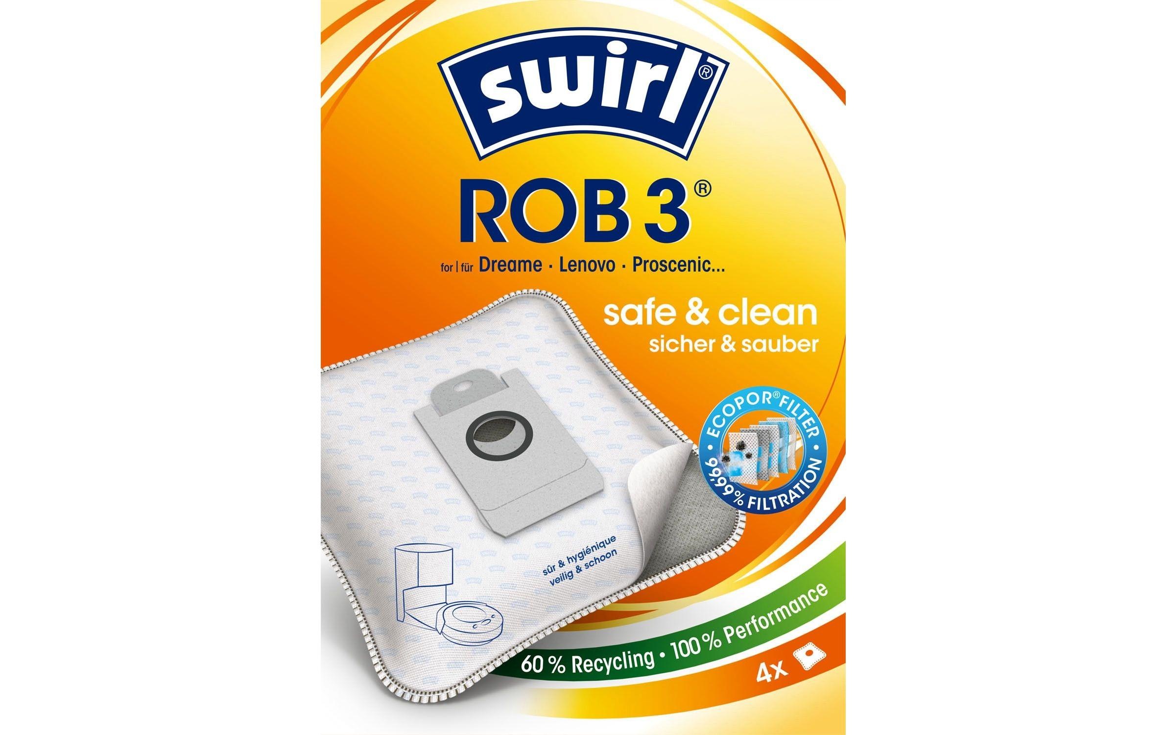 Swirl Staubsaugerbeutel »ROB 3 4 Stück«