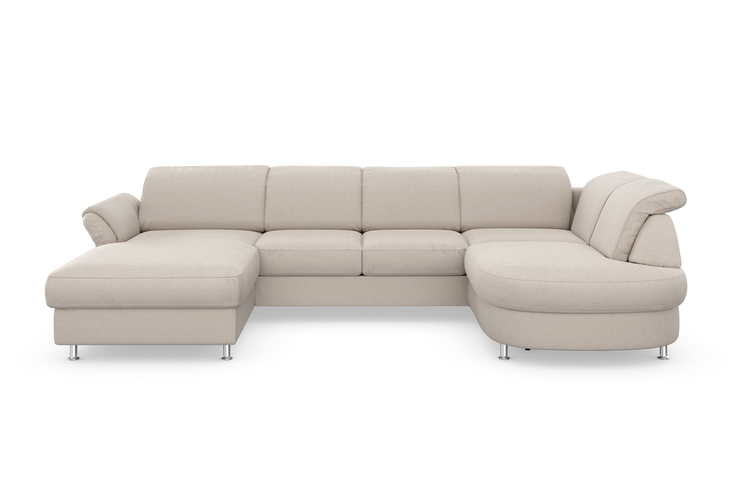 sit&more Wohnlandschaft »Apulia U-Form«, wahlweise Bettfunktion, Bettkasten und Kopf- und Armteilverstellung
