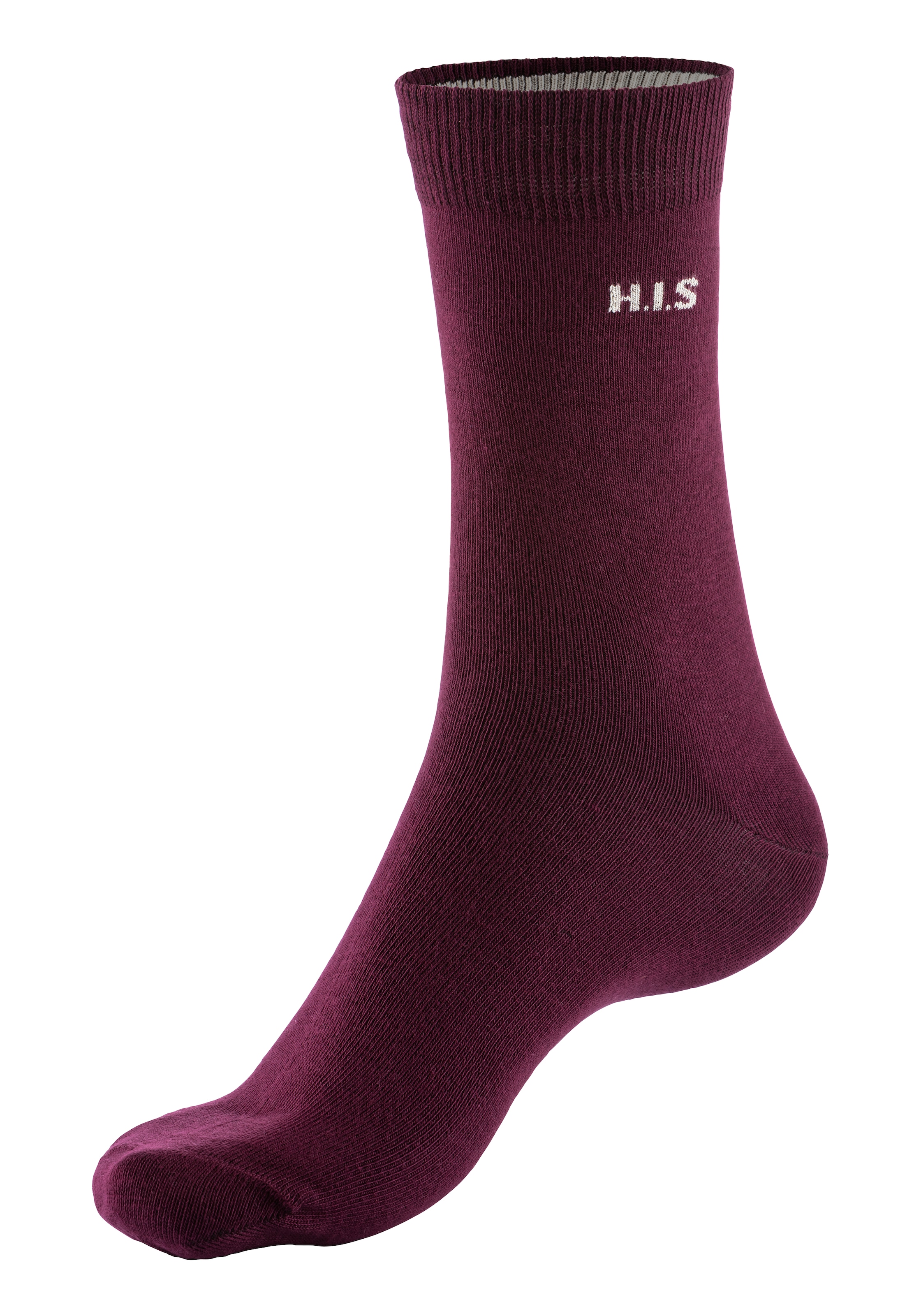 H.I.S Socken, (10 Paar), kaufen Innenbund farbigem mit im Online-Shop