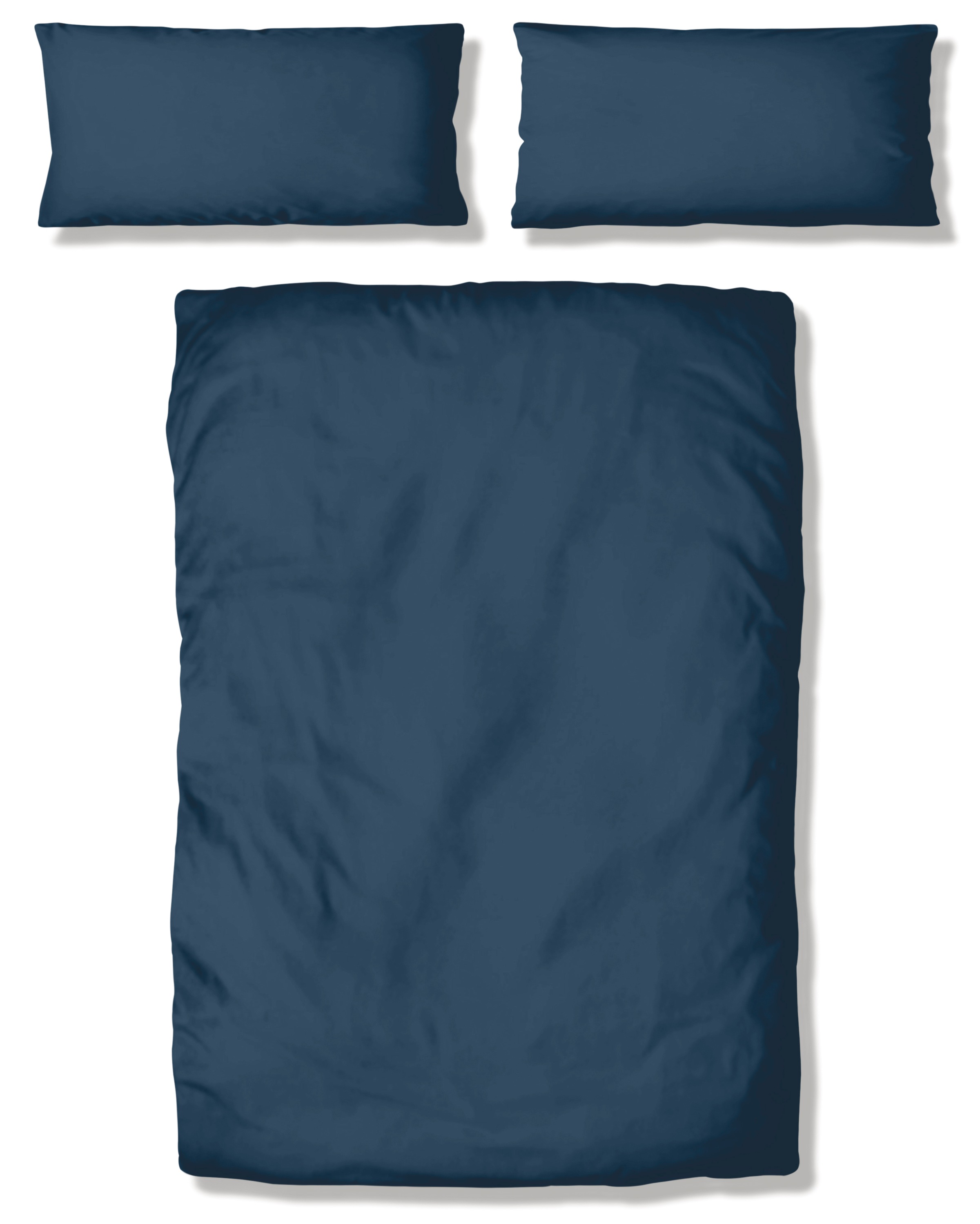 my home Bettwäsche »Desner«, (2 tlg.), Mikrofaser Qualität, Uni Design, 100% Polyester, Premium Qualität, soft, feinfädig, uni Design, Ökotex zertifiziert, Kissenbezug und Bettdeckenbezug mit Knöpfen ausgestattet, zeitlose uni Design