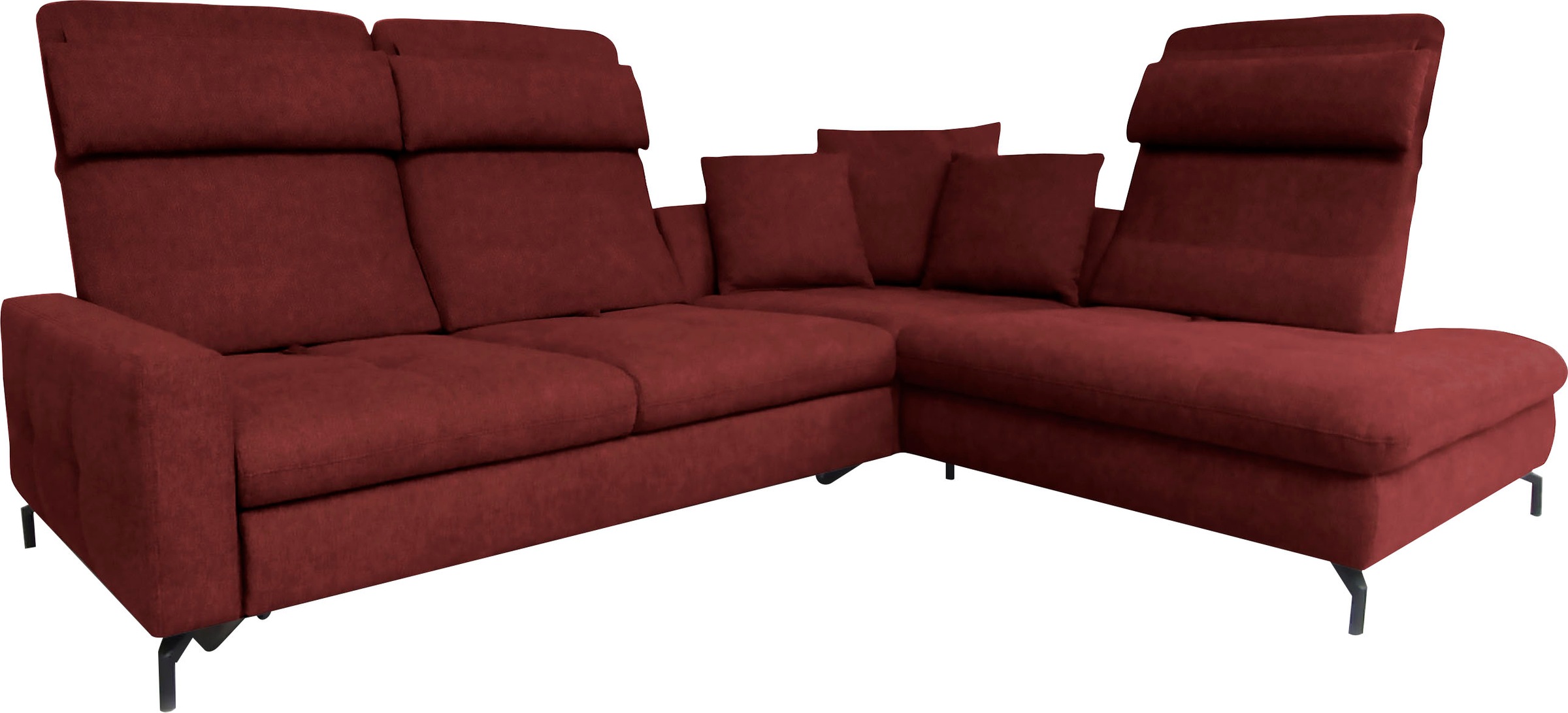 alina Ecksofa »Louis« Breite 286 cm, Rückenlehnenverstellung, wahlweise mit Bettfunktion