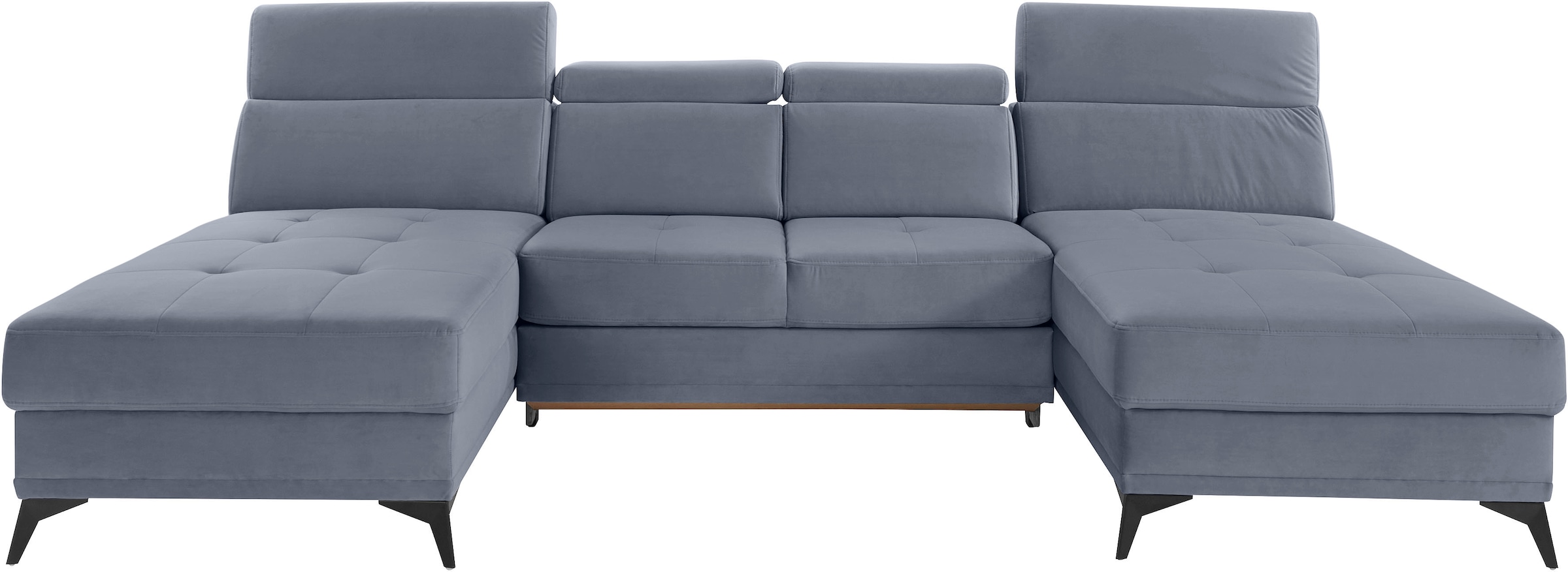 Home affaire Wohnlandschaft »Cardiz U-Form« inkl.Kopfteilverstellung und Fe günstig online kaufen