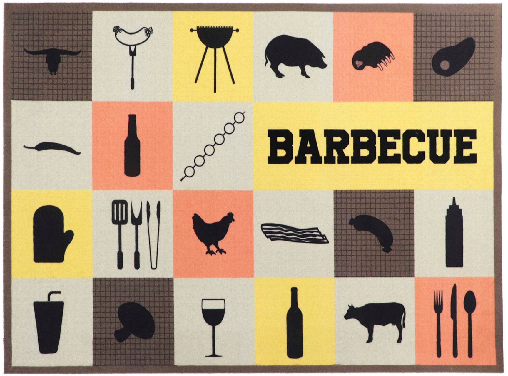 Primaflor-Ideen in Textil Fußmatte »BBQ Grillunterlage BARBECUE CHECKS, Mad günstig online kaufen