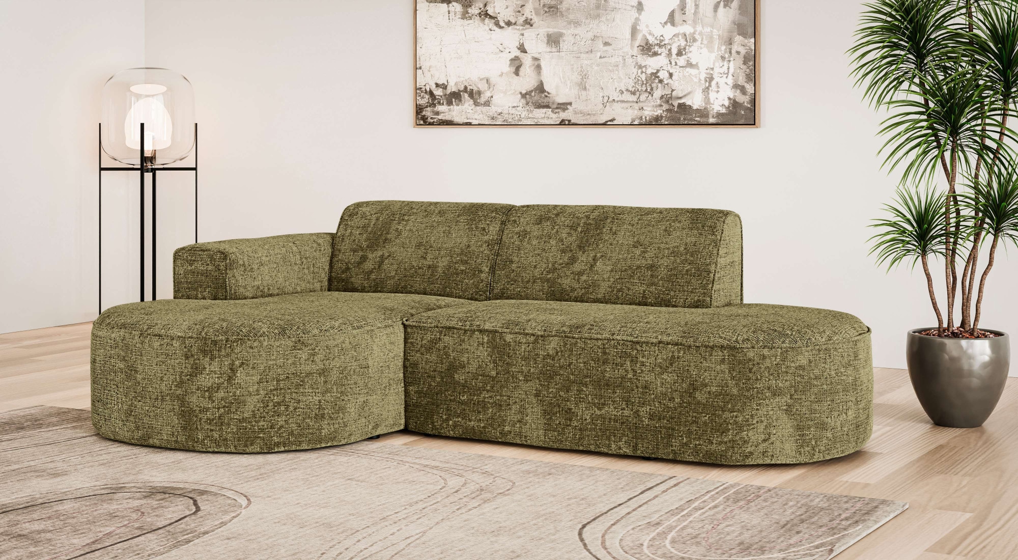 OTTO home Ecksofa »ADELLA XL Design-Sofa mit Recamiere rechts/links, 263/15 günstig online kaufen