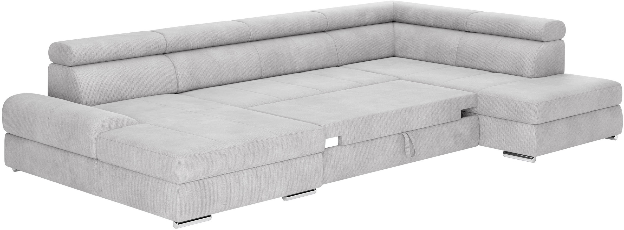 sit&more Wohnlandschaft »U-Form«, mit verstellbaren Kopfteilen, wahlweise mit Bettfunktion