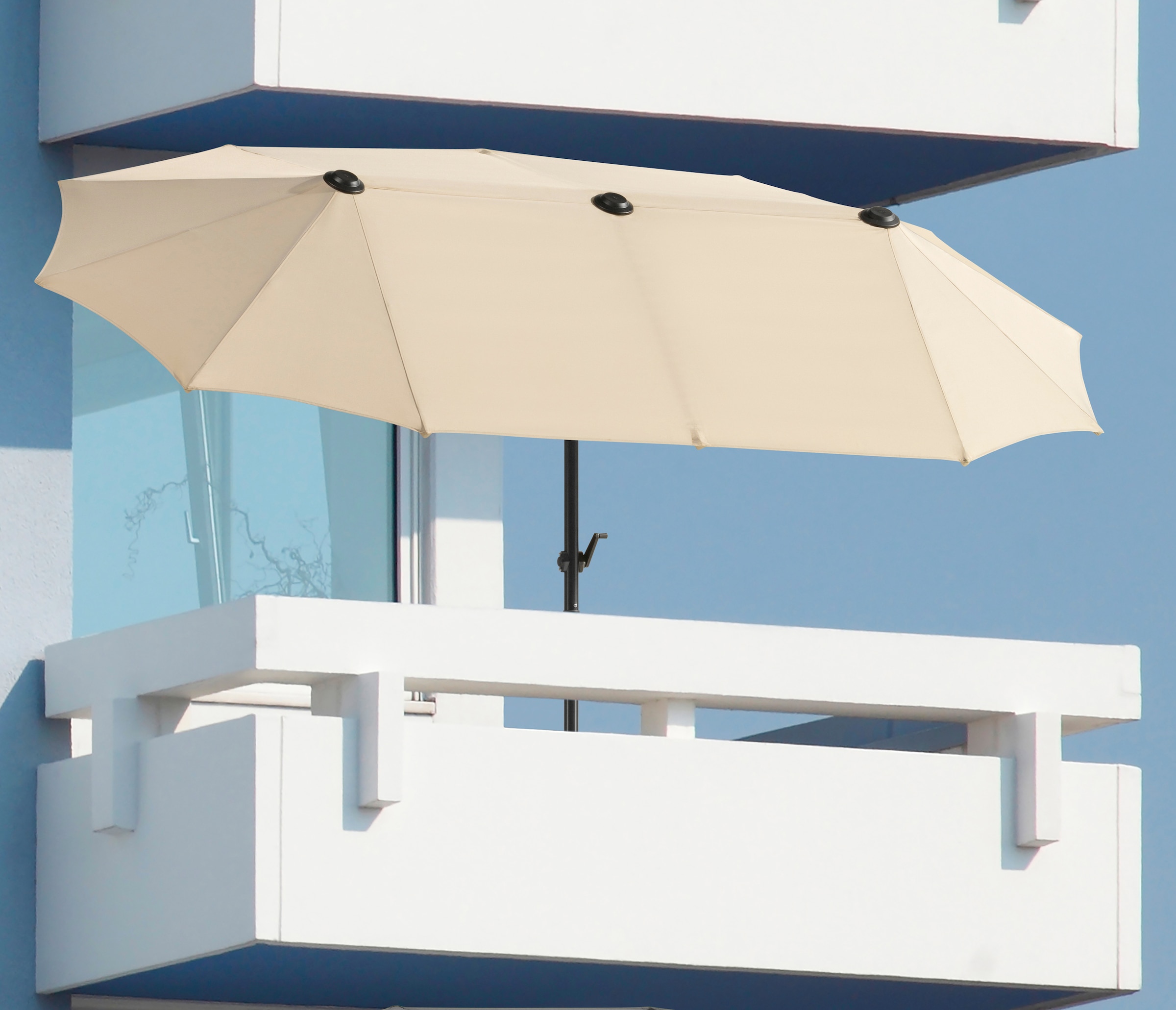 Balkonschirm »Salerno«, mit Schutzhülle, ohne Schirmständer