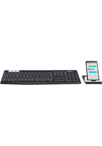 Logitech PC-Tastatur »Bluetooth Multi-Device Keyboard K375s Graphite«, (ergonomische... kaufen