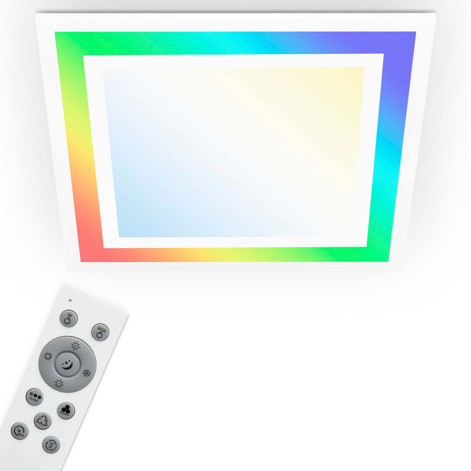 Telefunken LED Panel »318806TF FRAMELIGHT«, Leuchtmittel LED-Board | LED fest integriert, Deckenleuchte Panel CCT RGB Beleuchtung Framelight 24W 2400lm, 44,5 cm