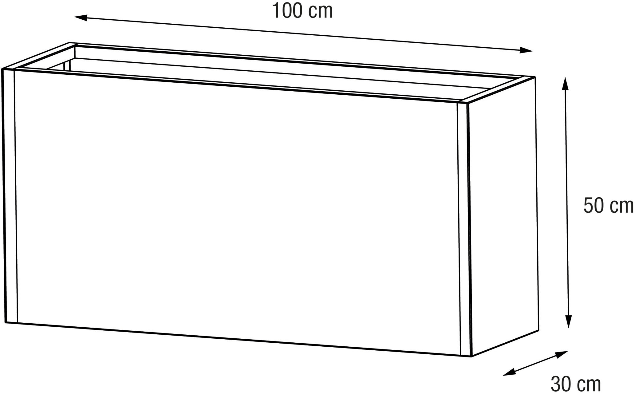 Herstera Garden Pflanzkübel »Cube« BxTxH: 100x30x50 cm