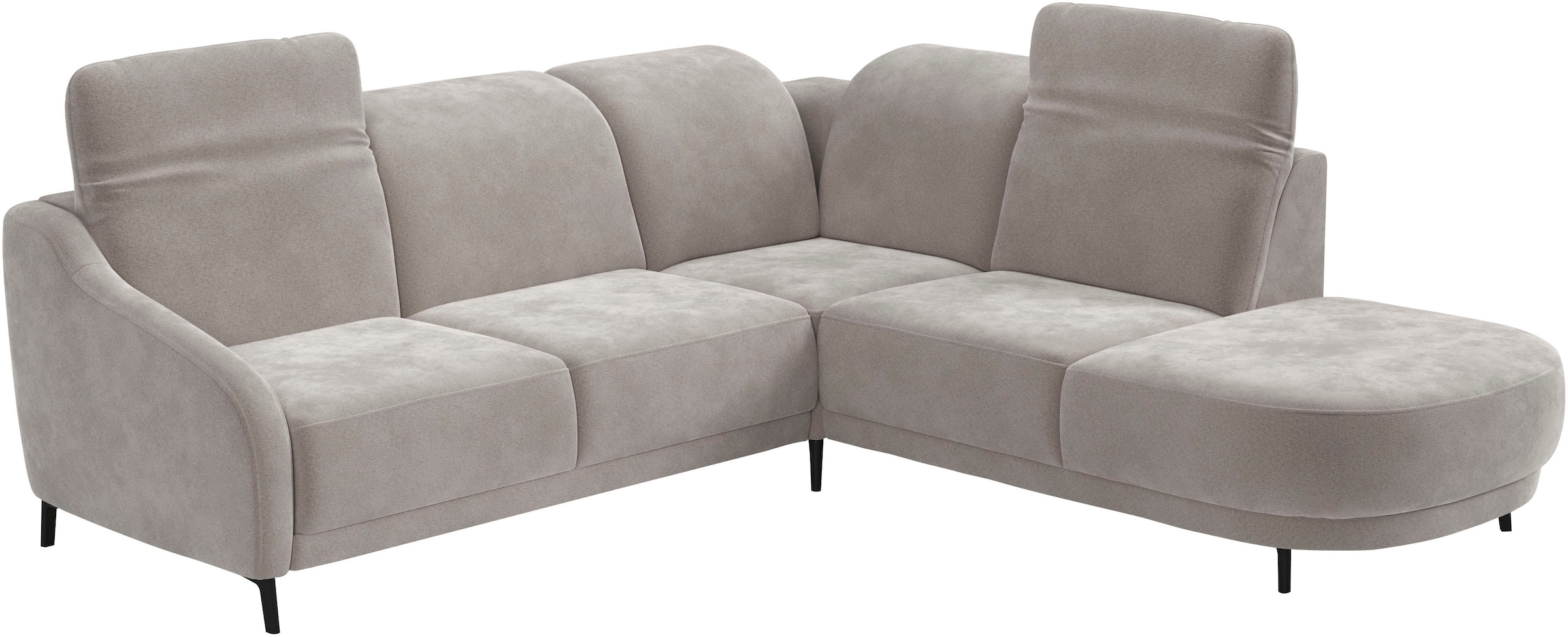 sit&more Ecksofa »Blues L-Form«, wahlweise mit Klapptisch und USB