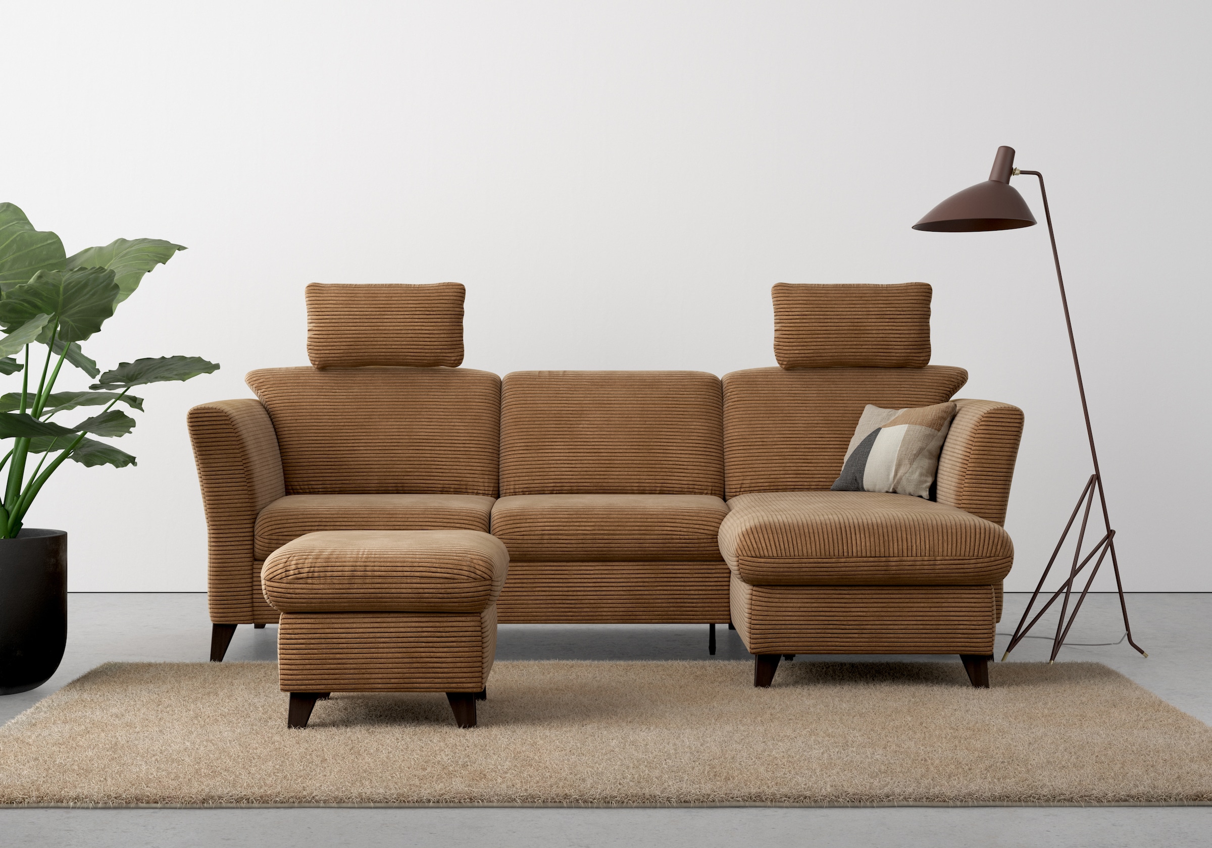 Home affaire Ecksofa »Trelleborg L-Form«, wahlweise mit Bettfunktion und Be günstig online kaufen