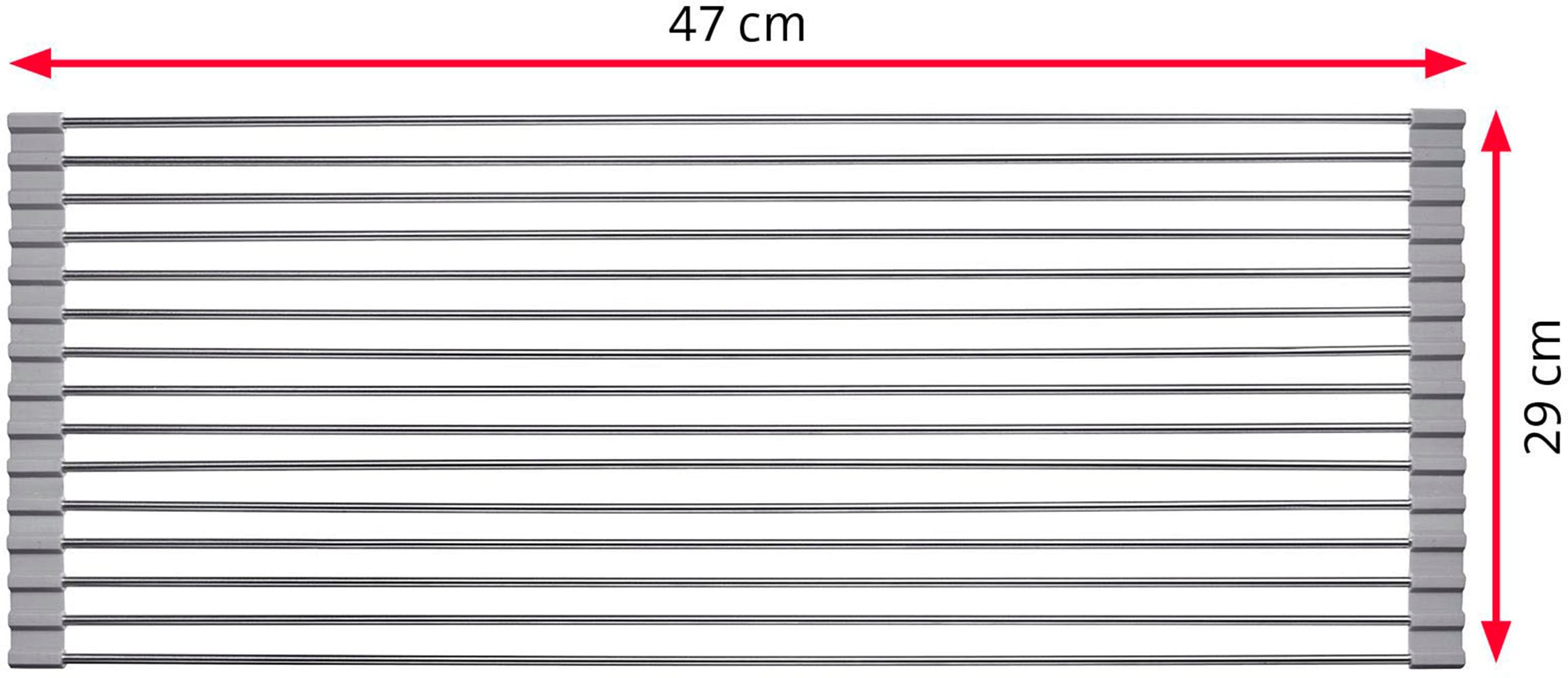 WESTMARK Abtropfmatte »Home«, Edelstahl, rollbar