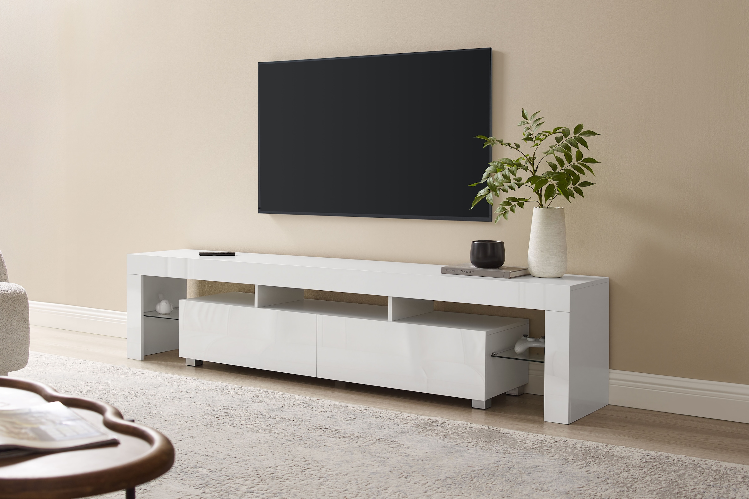 INOSIGN TV-Board »Cassy«, mit Hochglanz-Fronten, viel Stauraum und umweltfreundlichen ABS-Kanten