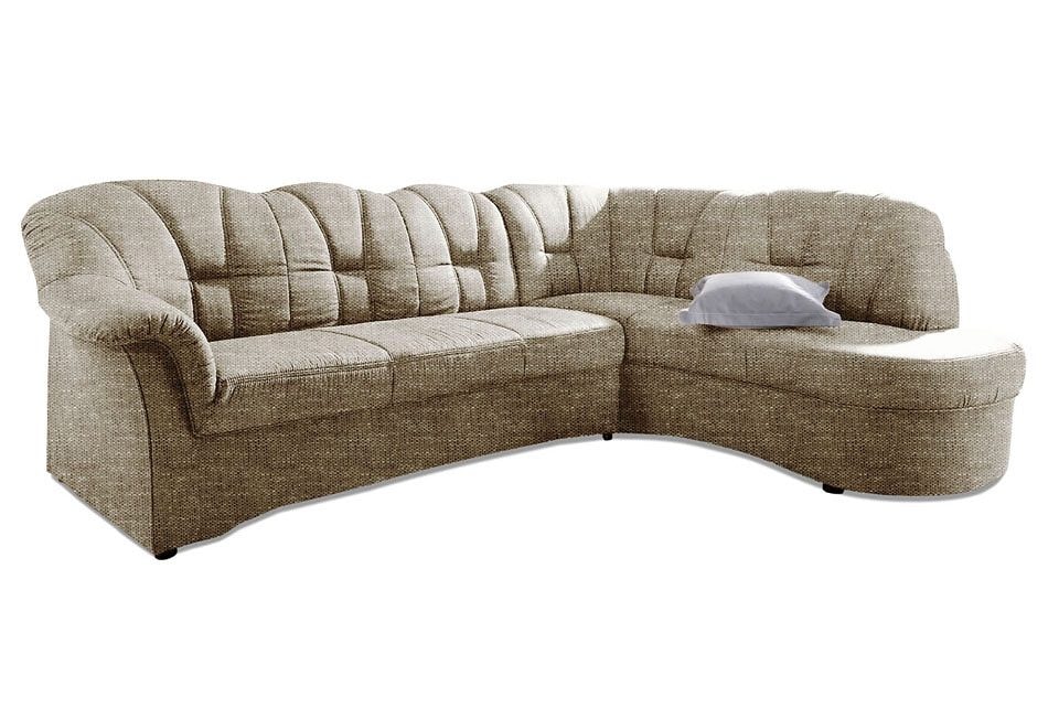 DOMO collection Ecksofa »Papenburg L-Form«, mit Ottomane, wahlweise mit Bettfunktion