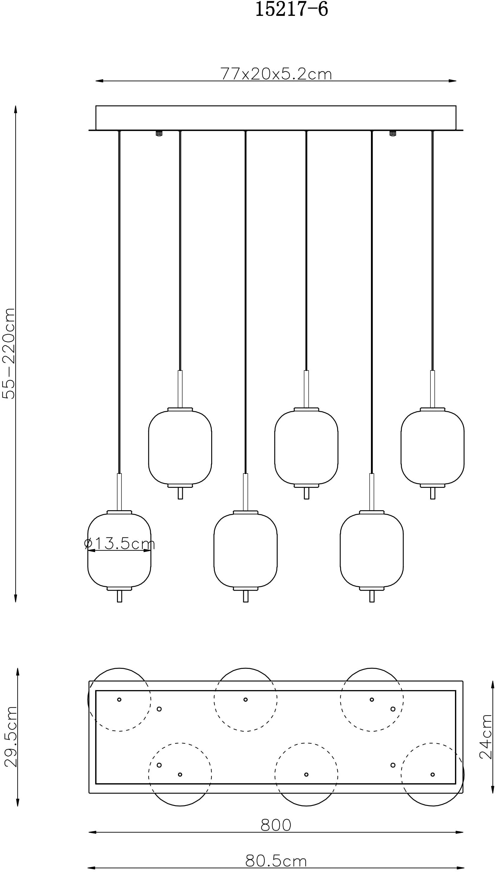 GLOBO LIGHTING LED Pendelleuchte »EWALD«, Leuchtmittel LED-Modul | LED fest integriert, Hängelampe/Hängeleuchte/Glas opal/höhenverstellbar/messingfarben
