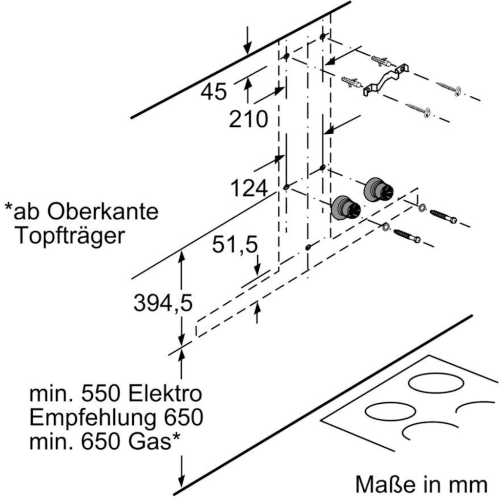 SIEMENS Wandhaube »LC67BIP50«, Serie iQ500