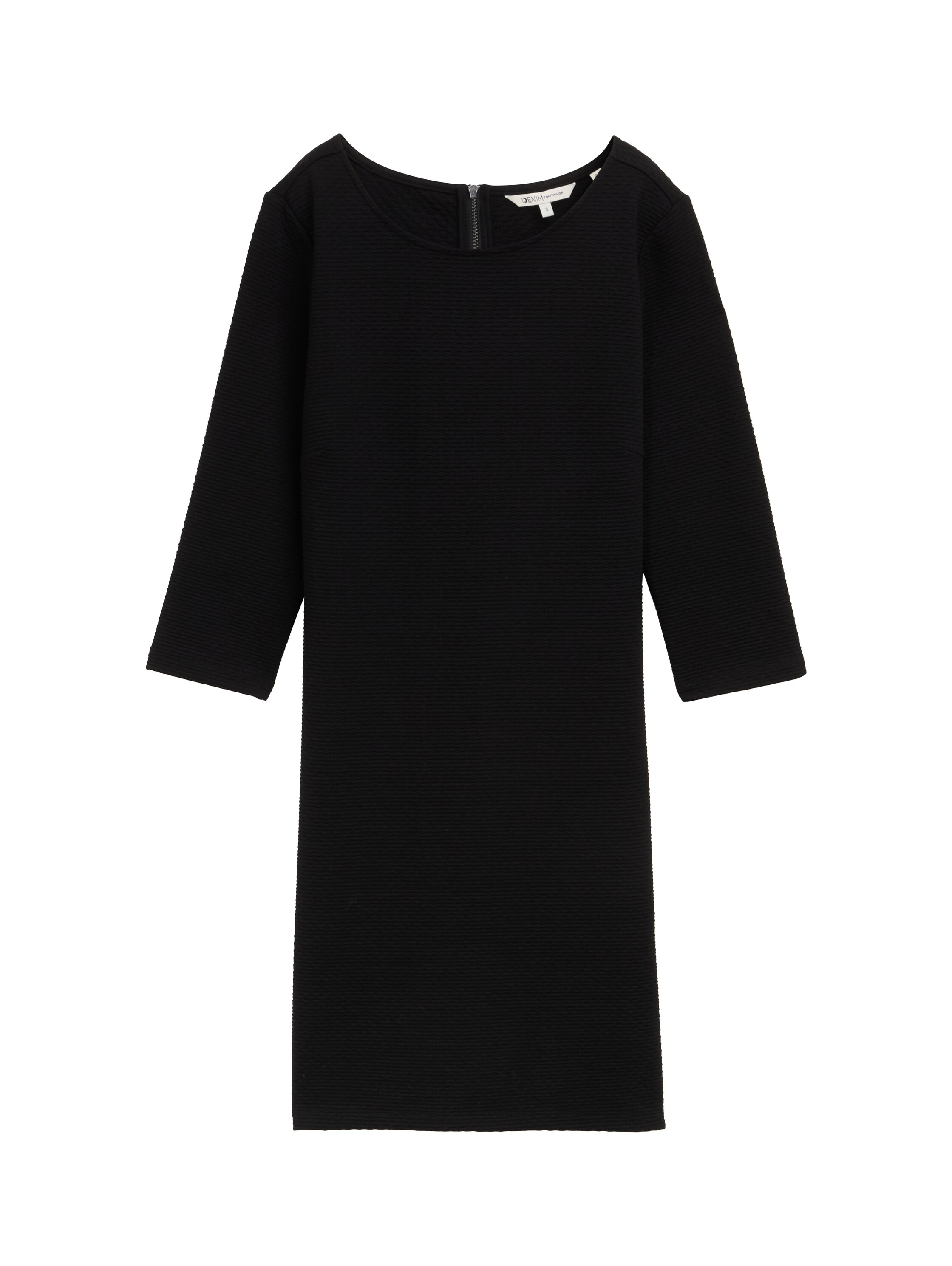 TOM TAILOR Denim Shirtkleid, Sommerkleid in Struktur-Optik und mit Stretch