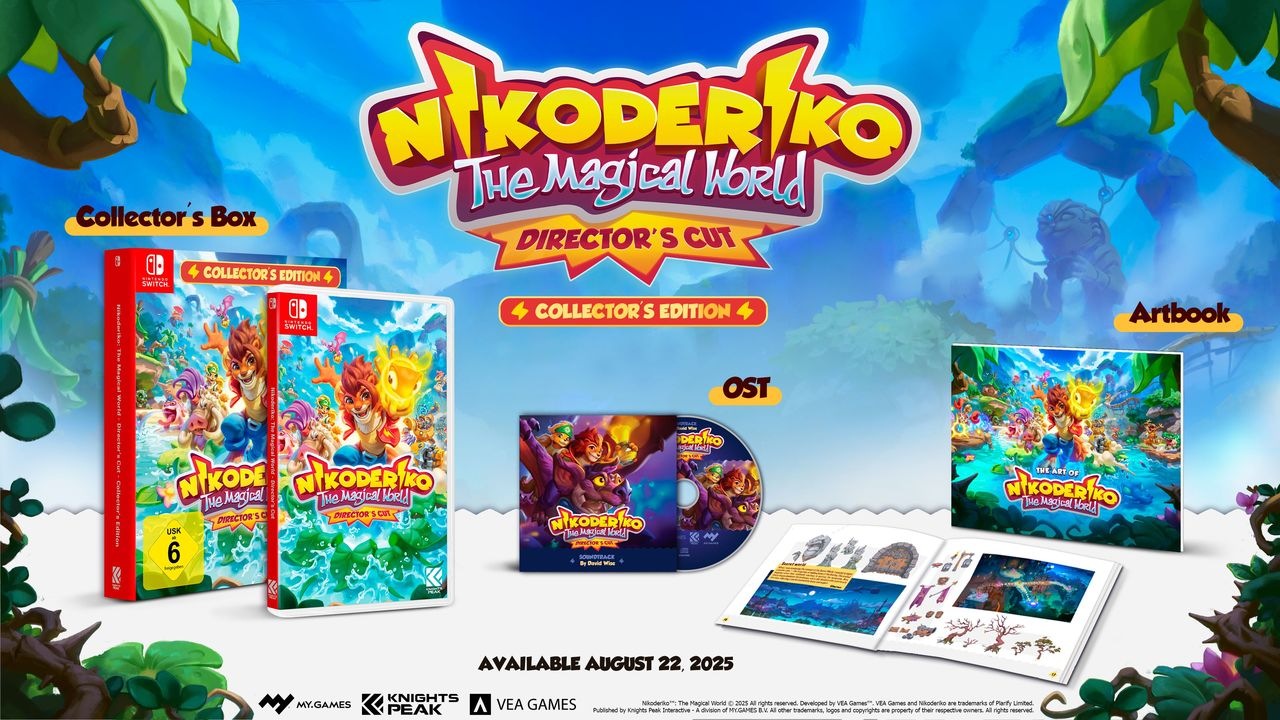 Knights Peak Spielesoftware »Nikoderiko: The Magical World Directors Cut - Collectors Edition«, Nintendo Switch, Mit Artbook, OST-CD, physischem Spiel und sammelbarer Schubbox.