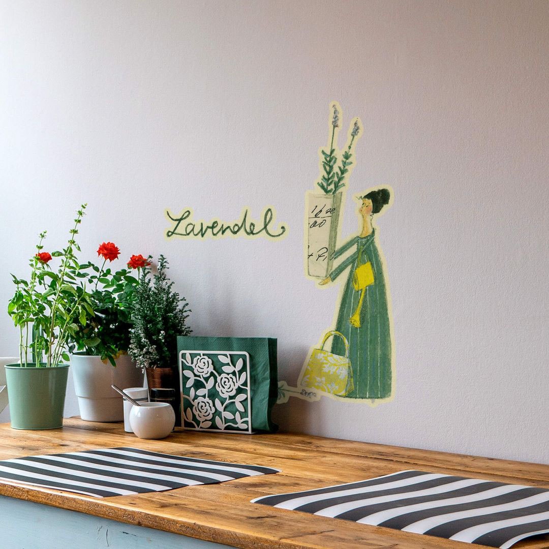 Wandtattoo Lavendel«, Wall-Art Küche (1 online St.) »Kräuterfrau bestellen