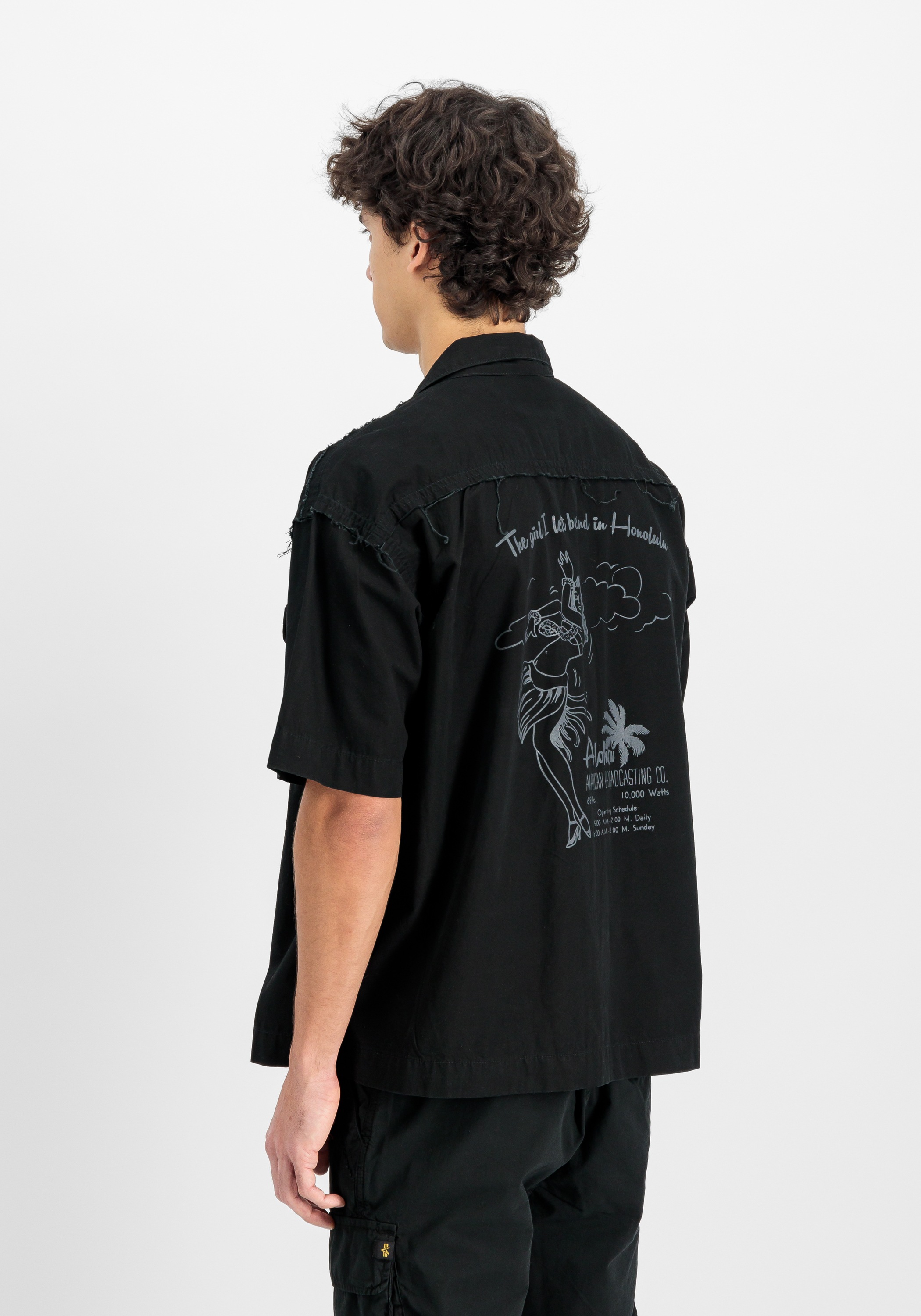 Alpha Industries Print-Shirt »Alpha Industries Men - Shirts Aloha Safari Shirt«