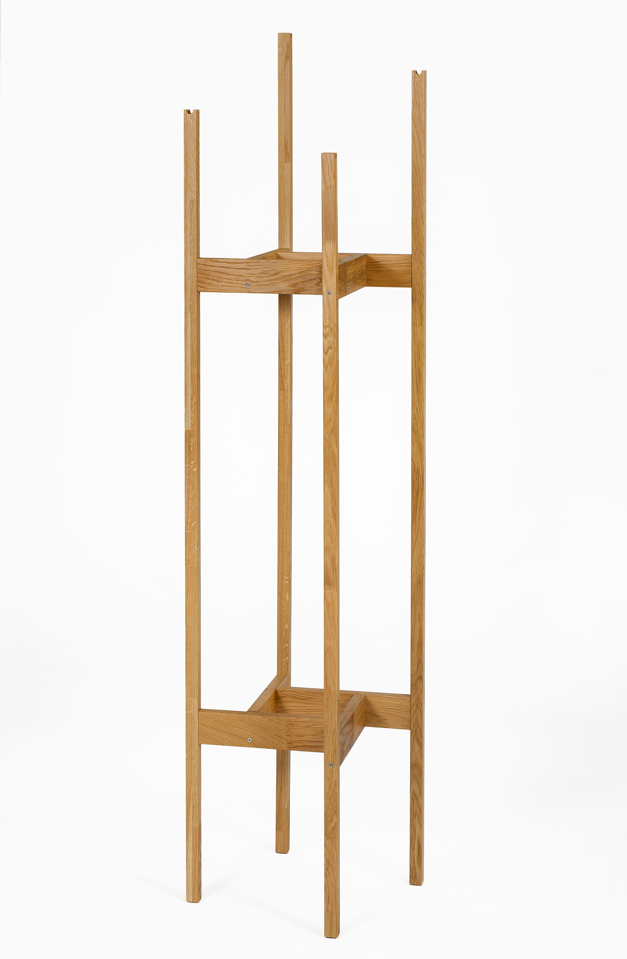 ANDAS Garderobenständer im skandinavian Design, aus keilverzinkter massiver Eiche, FSC eiche