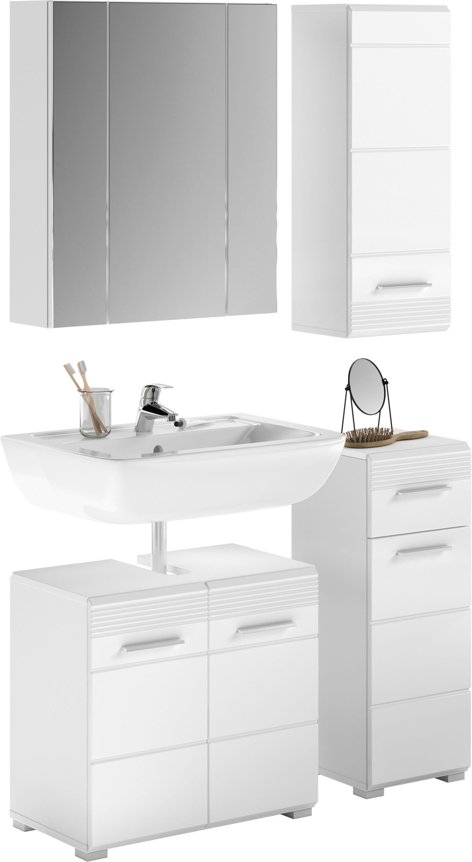 INOSIGN Badmöbel-Set »Malmö, 4 teilig, bestehend aus:«, (Set, 4 St.), Wasch günstig online kaufen