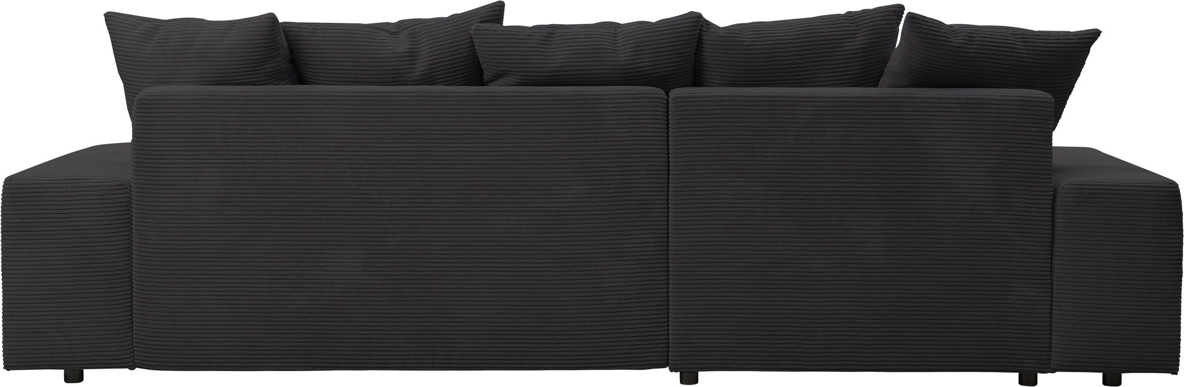 WERK2 Ecksofa »Riwa, modernes Sofa zum Kuscheln und Entspannen, Breite 300cm, L-Form«, Trendiges Ecksofa mit vielen Kissen, Schlaffunktion & Bettkasten