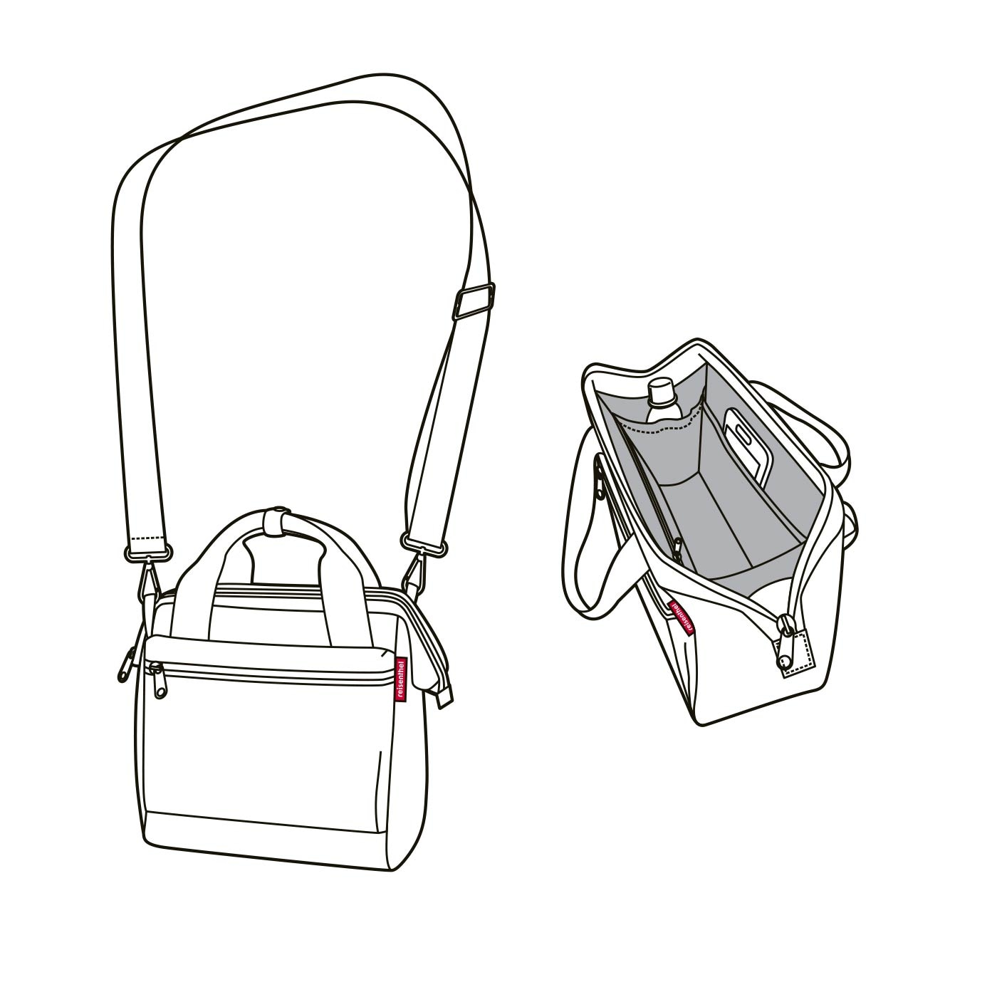 REISENTHEL® Reisetasche »reisenthel allrounder cross« Abnehmbarer, verstellbarer Schultergurt mit Karabinerhaken