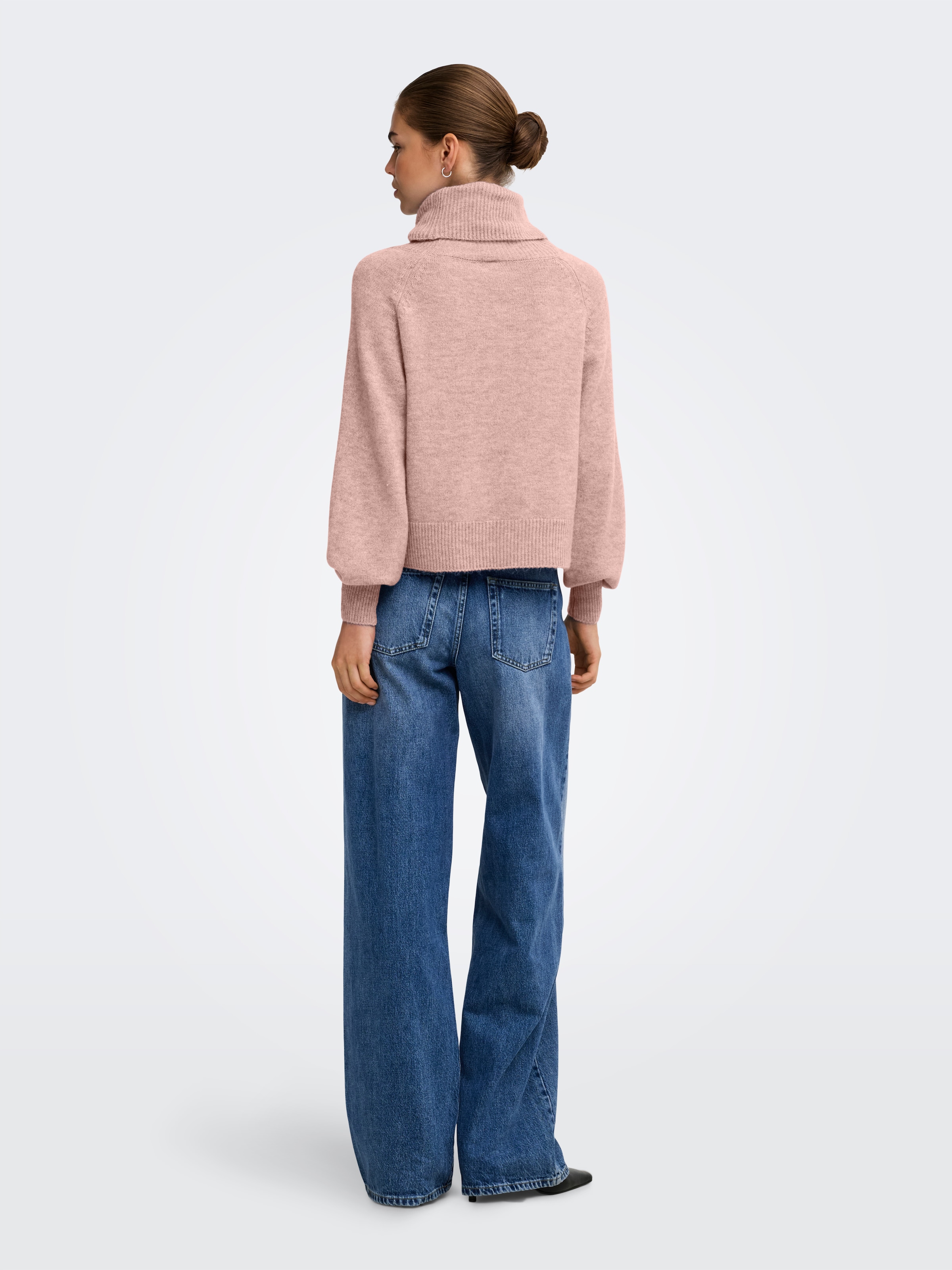 ONLY Rollkragenpullover »ONLOLIVIA LS ROLL NECK CC KNT« Materialmix, regular fit