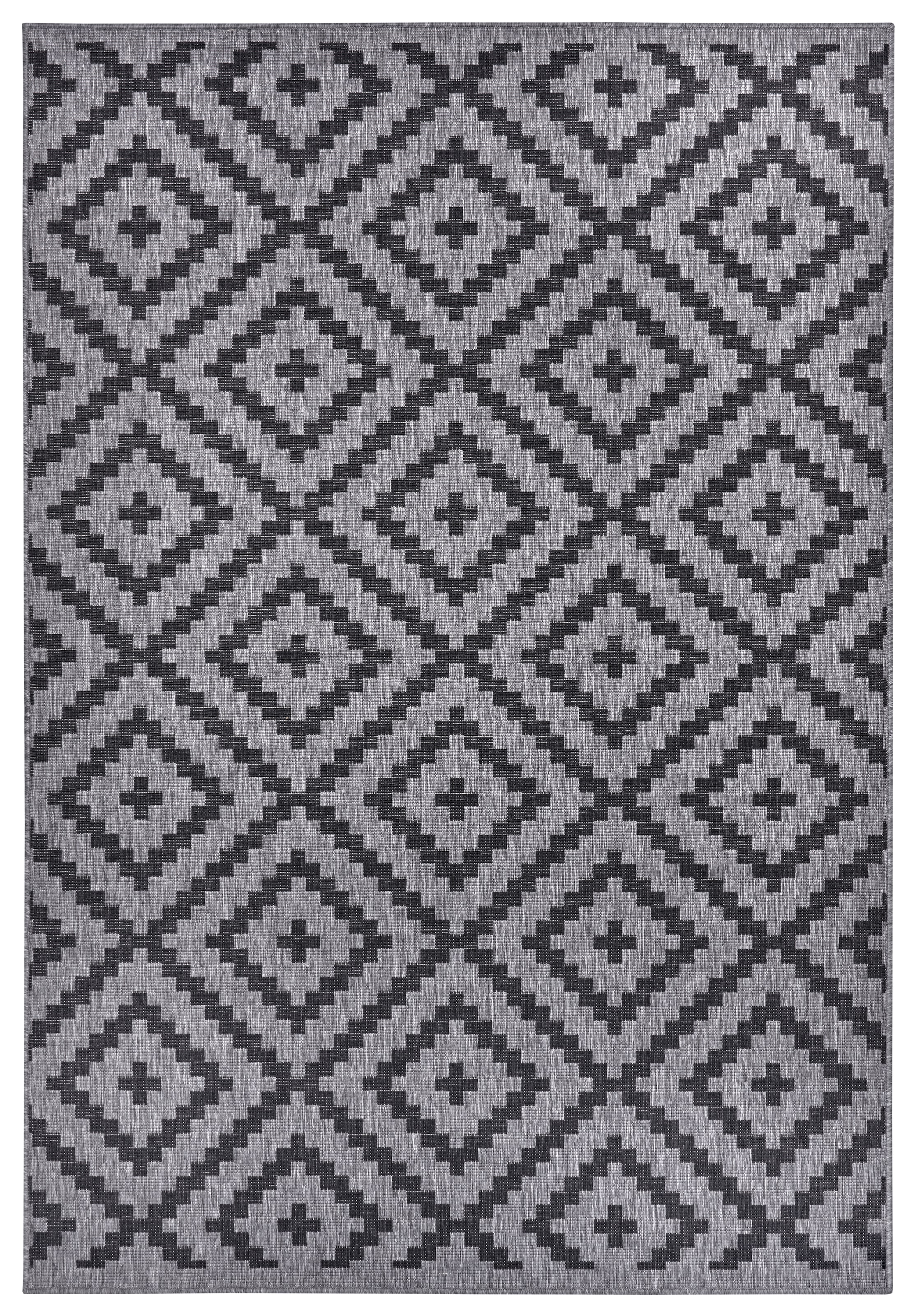 my home Teppich »Ronda Wendeteppich«, rechteckig, 5 mm Höhe, Sisal-Optik, Flachgewebe, In- und Outdoor, geometrisches Boho Design