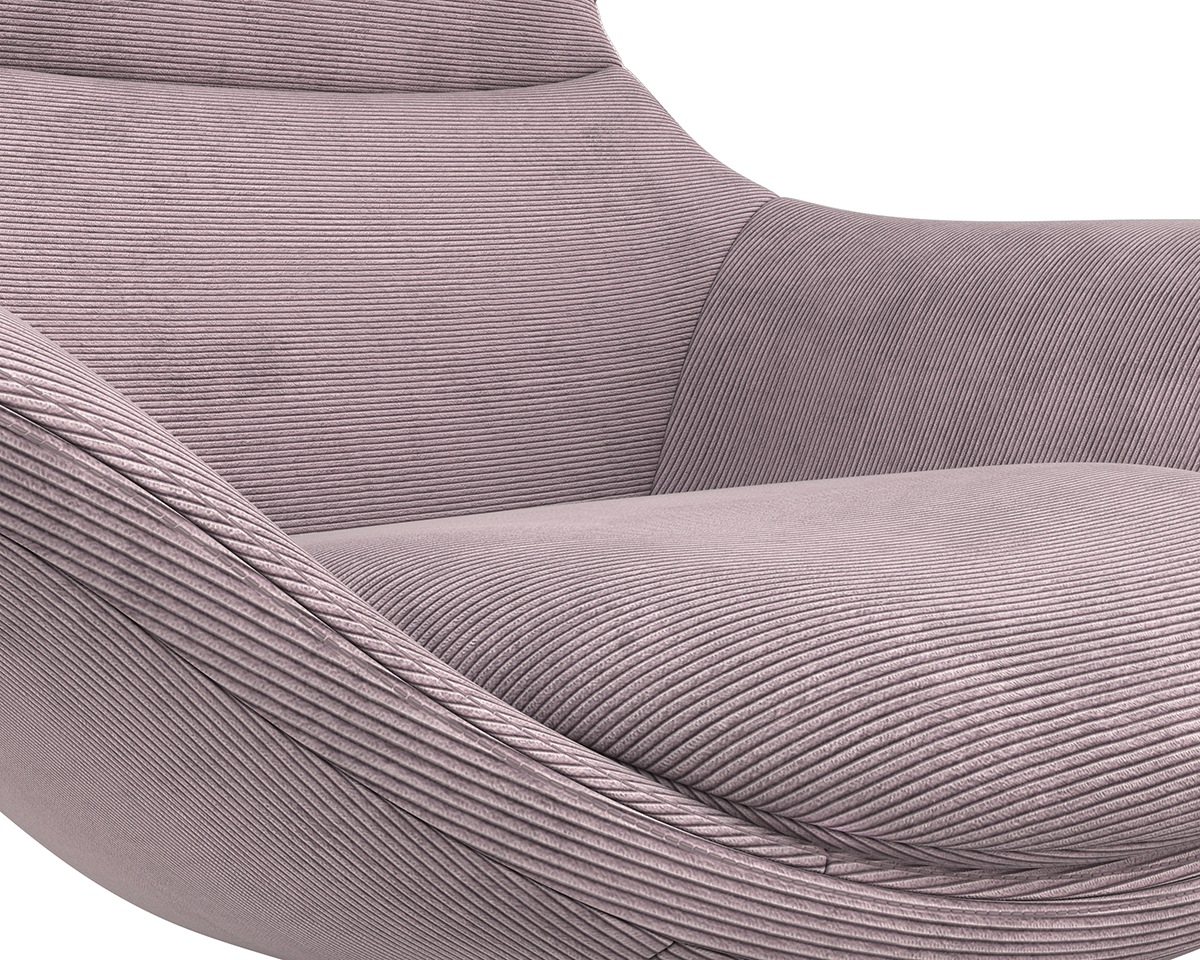FLEXLUX Ohrensessel »Stilo Relaxsessel, TV-Sessel, OTTOs Choice«, Solitär, Stil-Ikone, drehbar, Fuß Aluminium