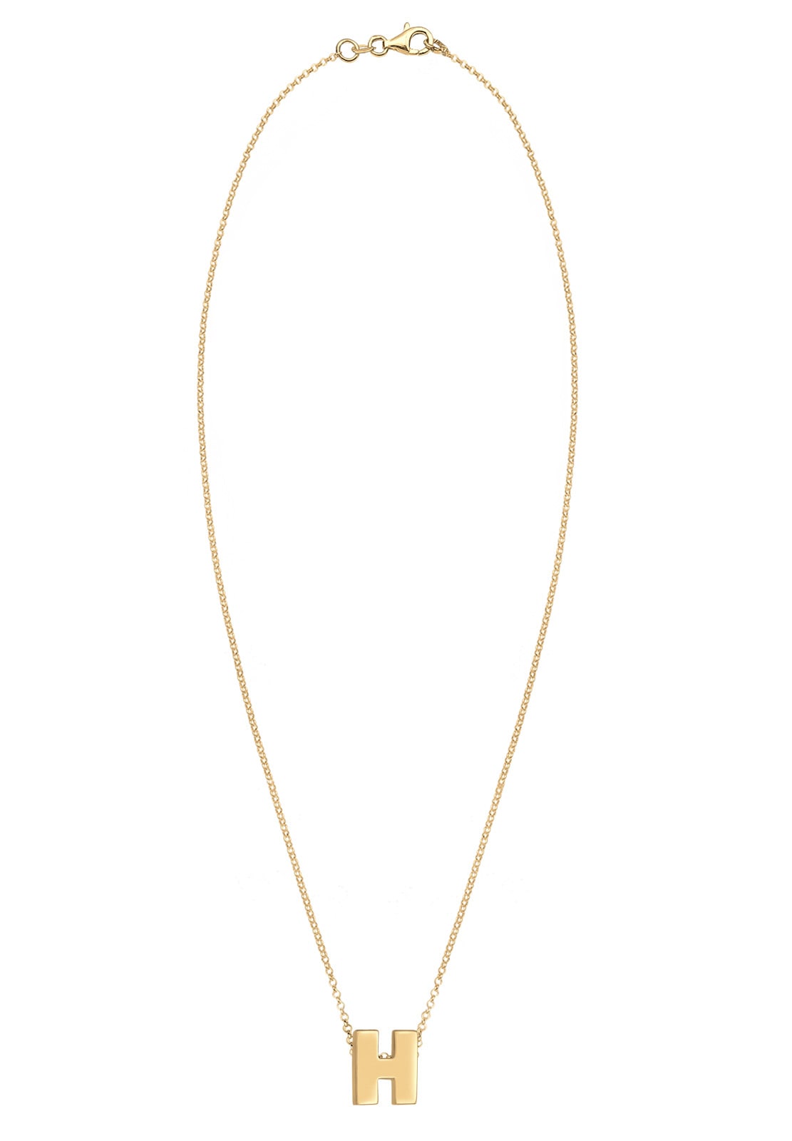 Elli Kette mit Anhänger »Buchstabe H Initialen 925 Sterling Silber«
