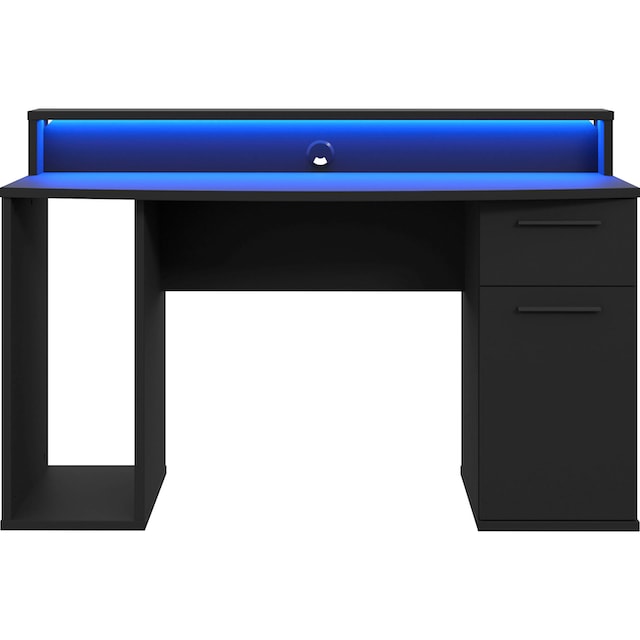 FORTE »Ayo«, Beleuchtung, mit 140 Rechnung moderner auf Schreibtisch, LED-RGB Breite cm Gamingtisch bestellen