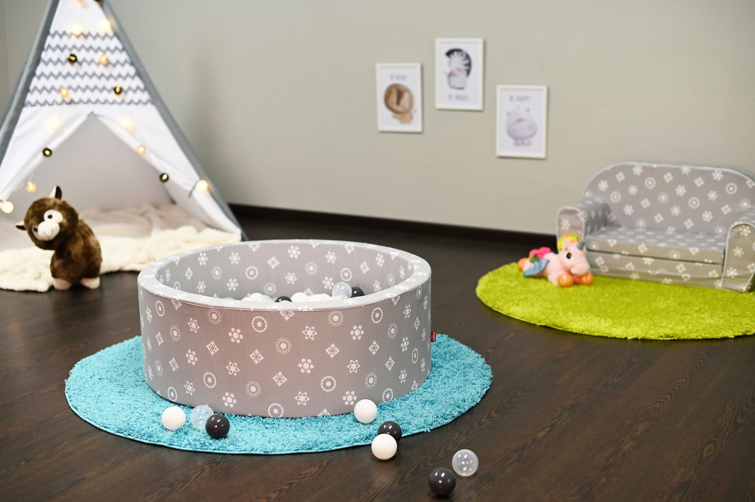 Knorrtoys® Bällebad »Soft, Royal Grey«, mit 300 Bällen; Made in Europe