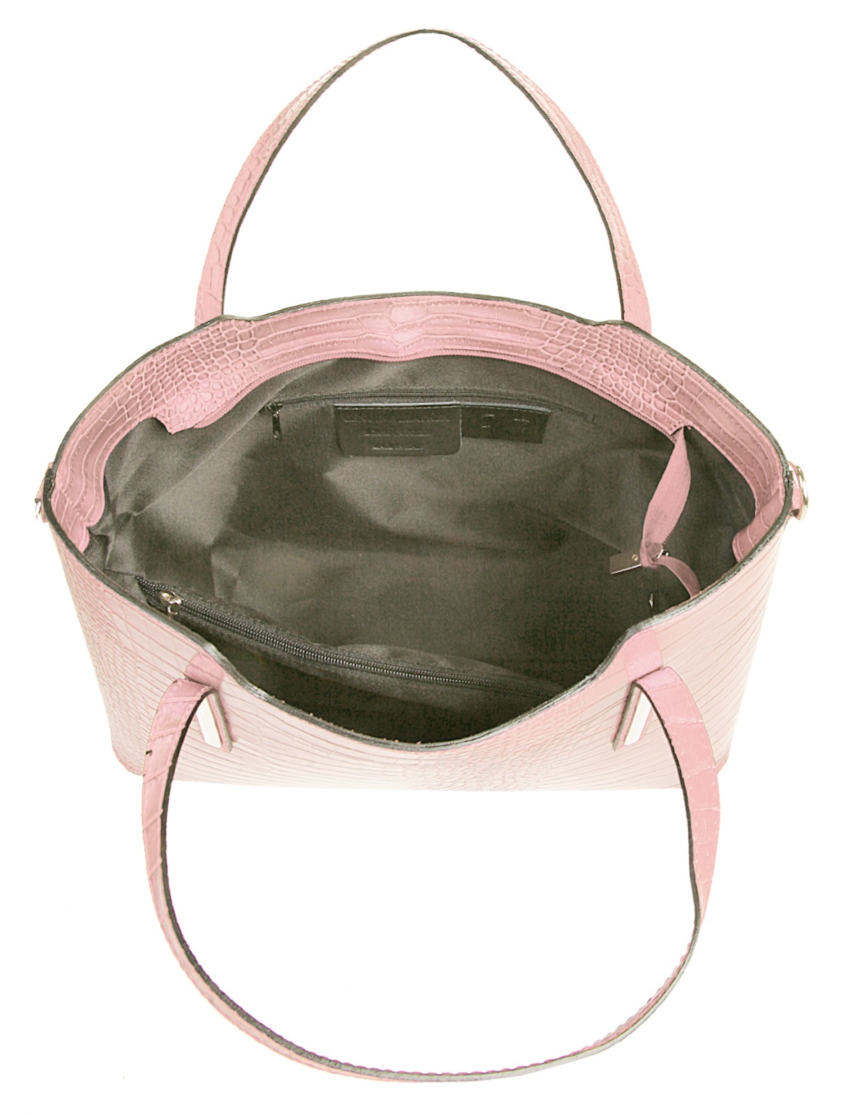Cluty Henkeltasche, echt Leder, Made in Italy
