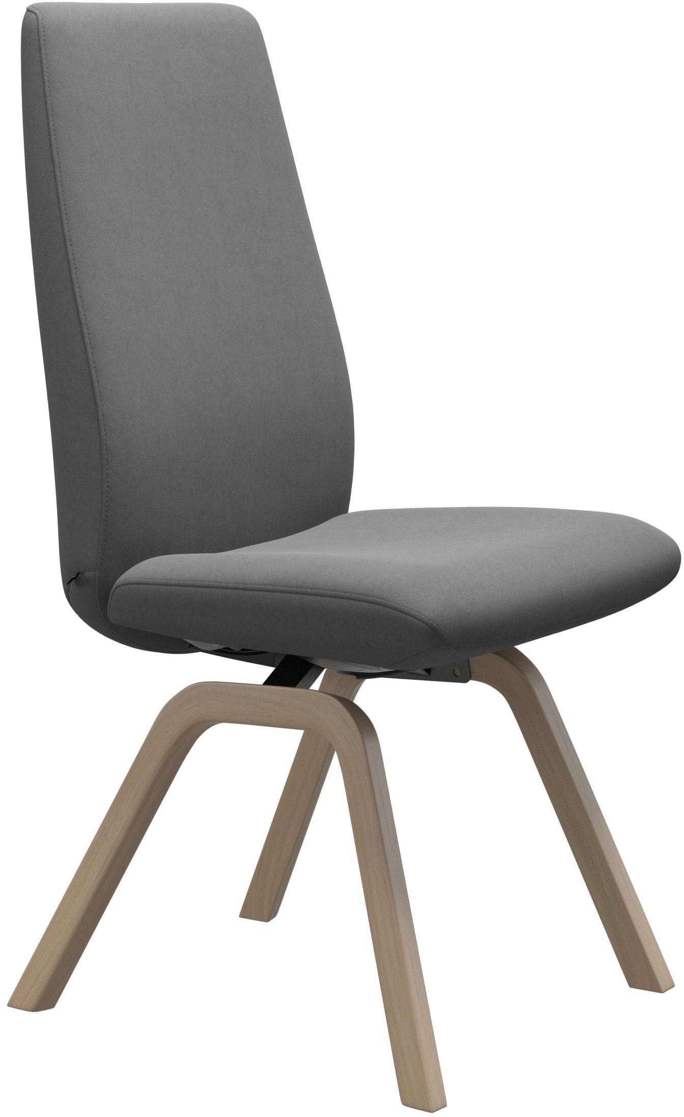 Stressless® Polsterstuhl »Laurel«, Microfaser DINAMICA, High Back, Größe L, mit schräggestellten Beinen in Eiche gekalkt