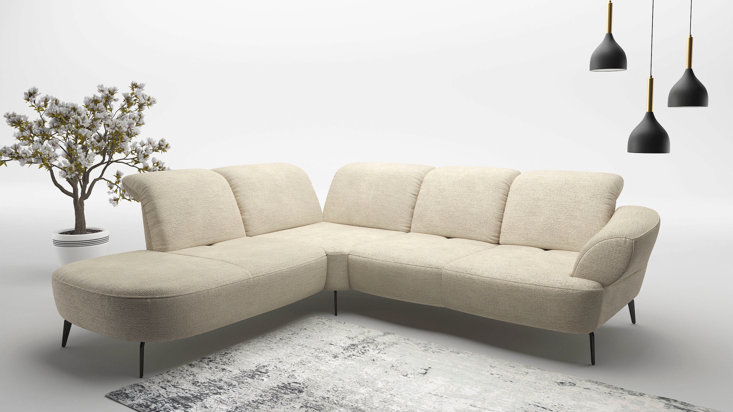 sit&more Ecksofa "Dance, L-Form, inkl. Sitztiefenverstellung", inkl. Click& günstig online kaufen