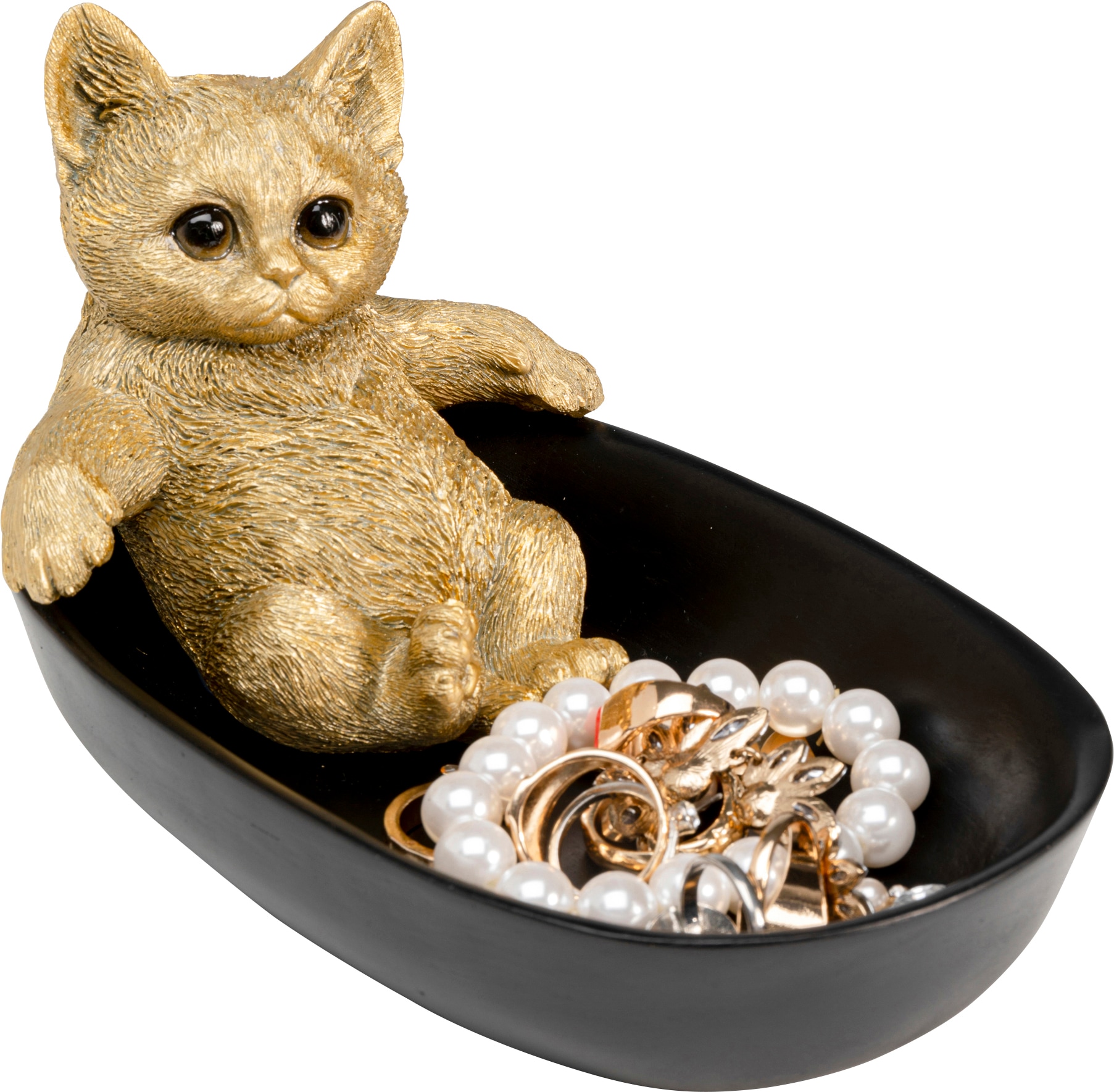 Kare Design Schale »Bathing Cat 20cm« aus Polyresin (Kunststein) aus Polyresin