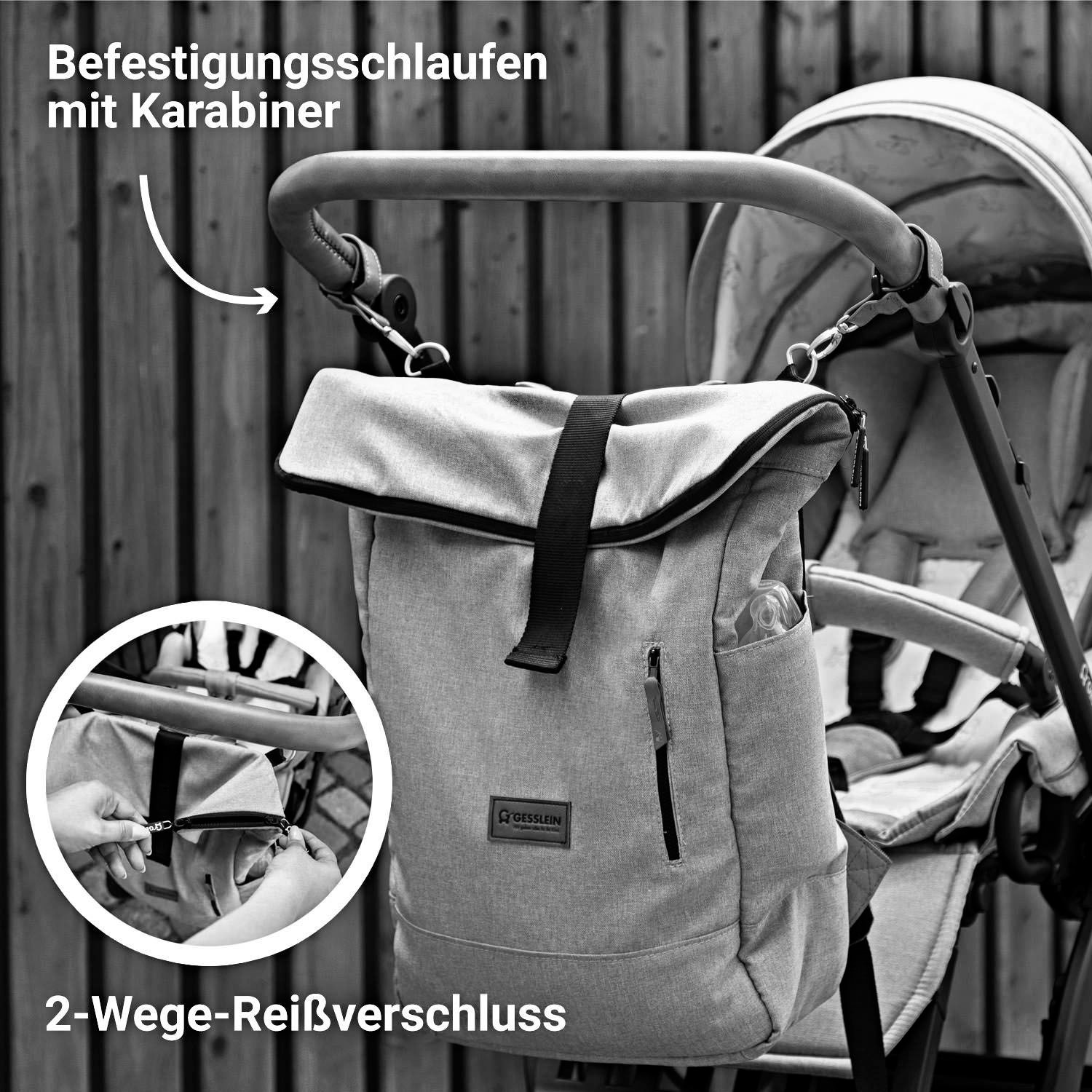 Gesslein Wickelrucksack »N°6, sand«, Made in Germany
