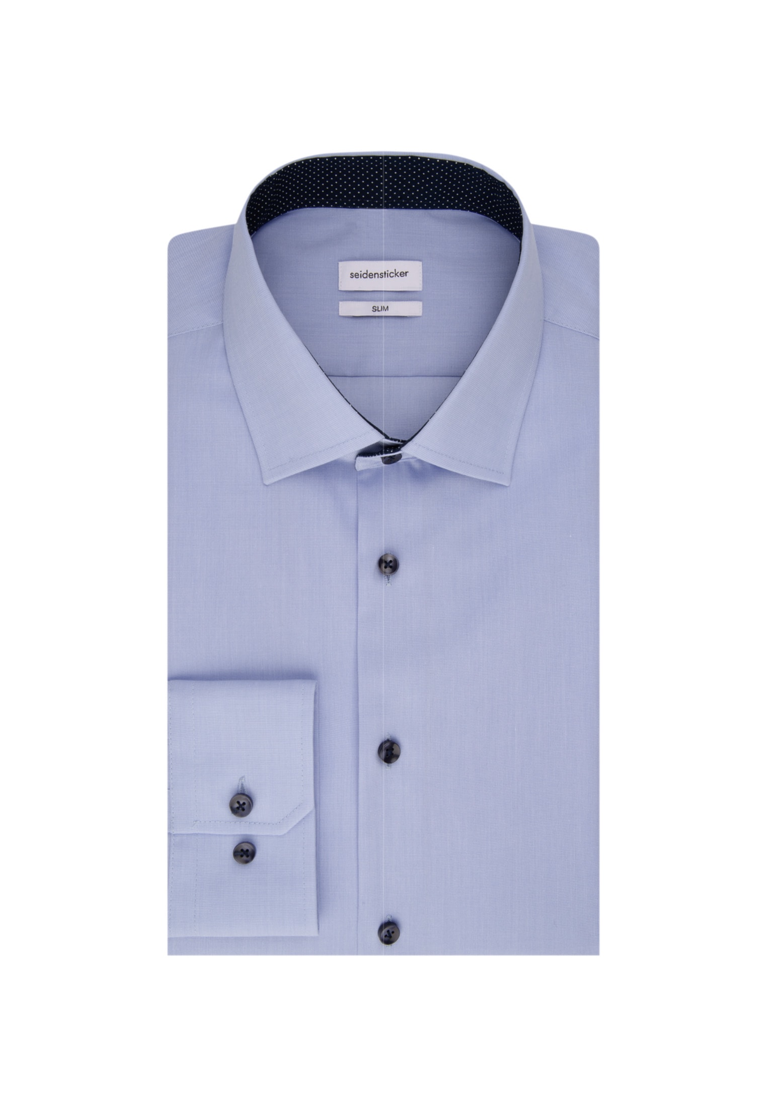 seidensticker Businesshemd »Slim«, Slim Extra langer Arm Kentkragen Uni