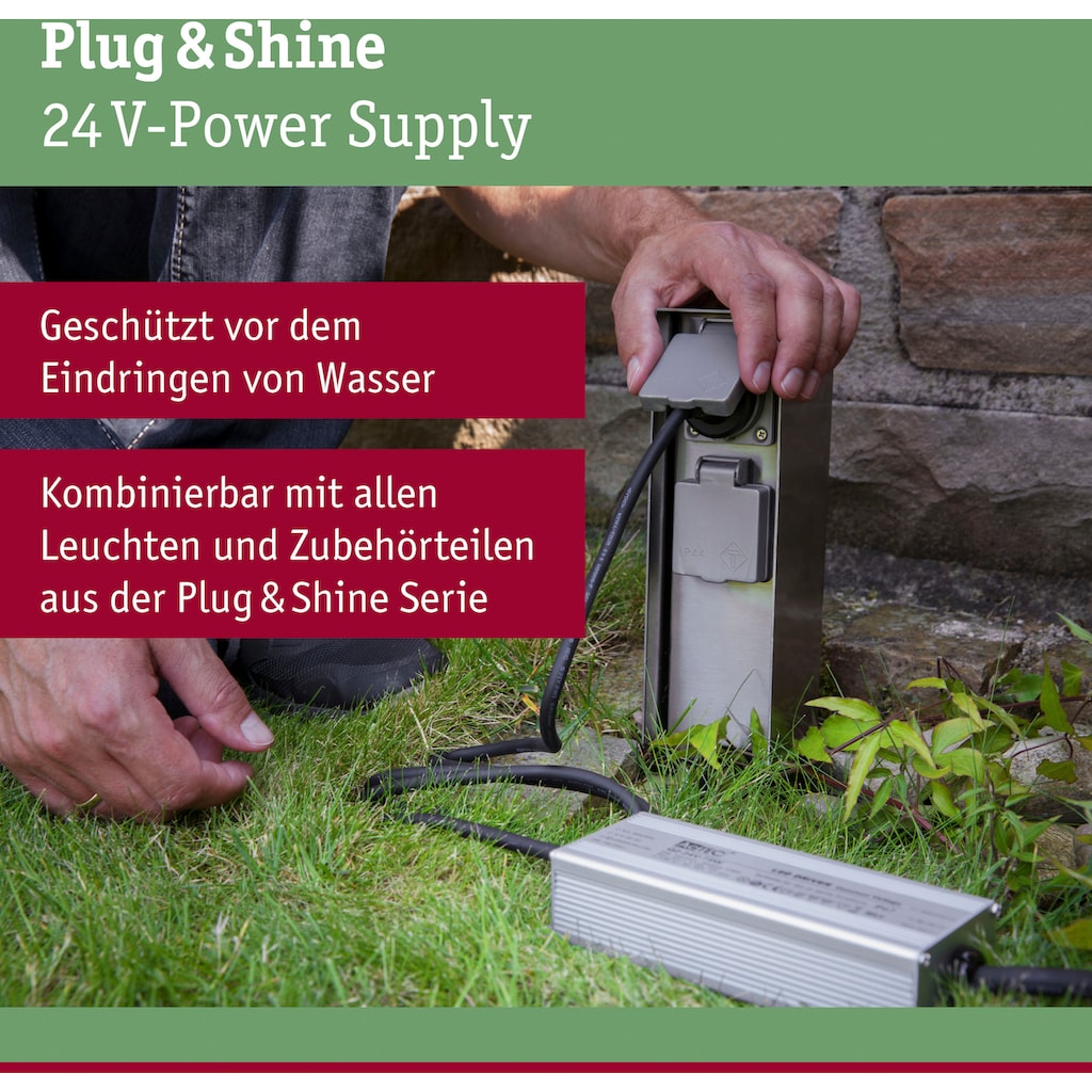 Paulmann Trafoabdeckung »Plug & Shine Trafoabdeckung Grau Kunststoff«