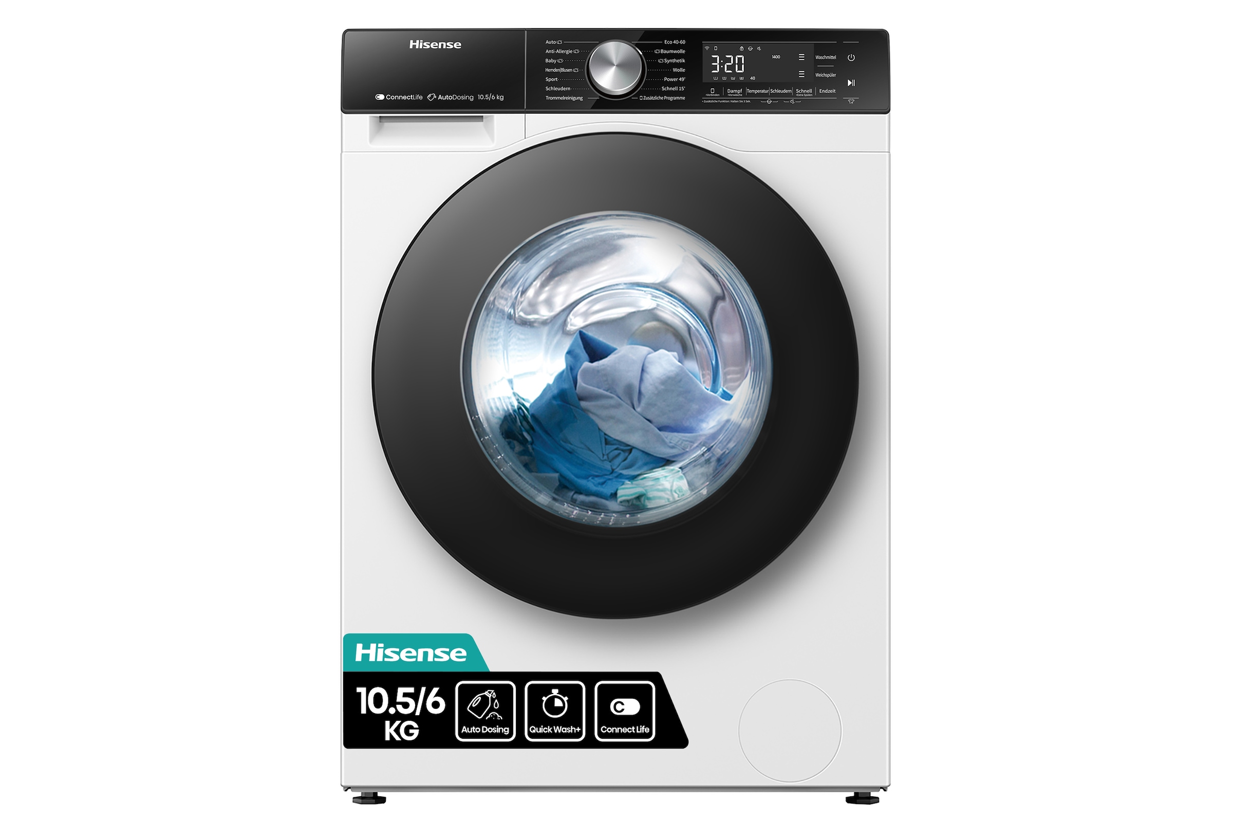 Hisense Waschtrockner »WD5S1045BW«, 10,5kg/ 6kg