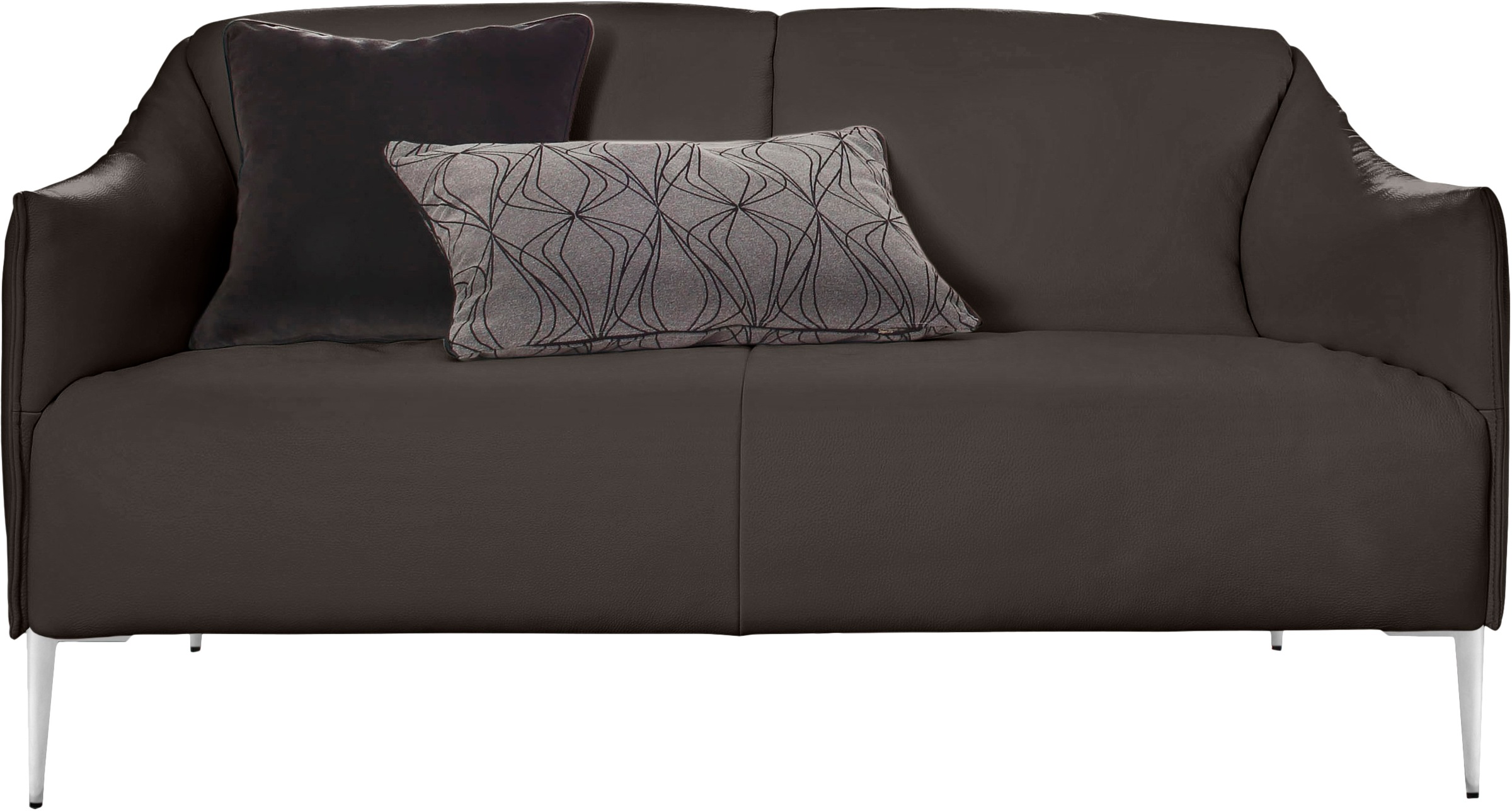 W.SCHILLIG 2-Sitzer »sally«, mit Metallfüßen in Chrom glänzend, Breite 154 cm