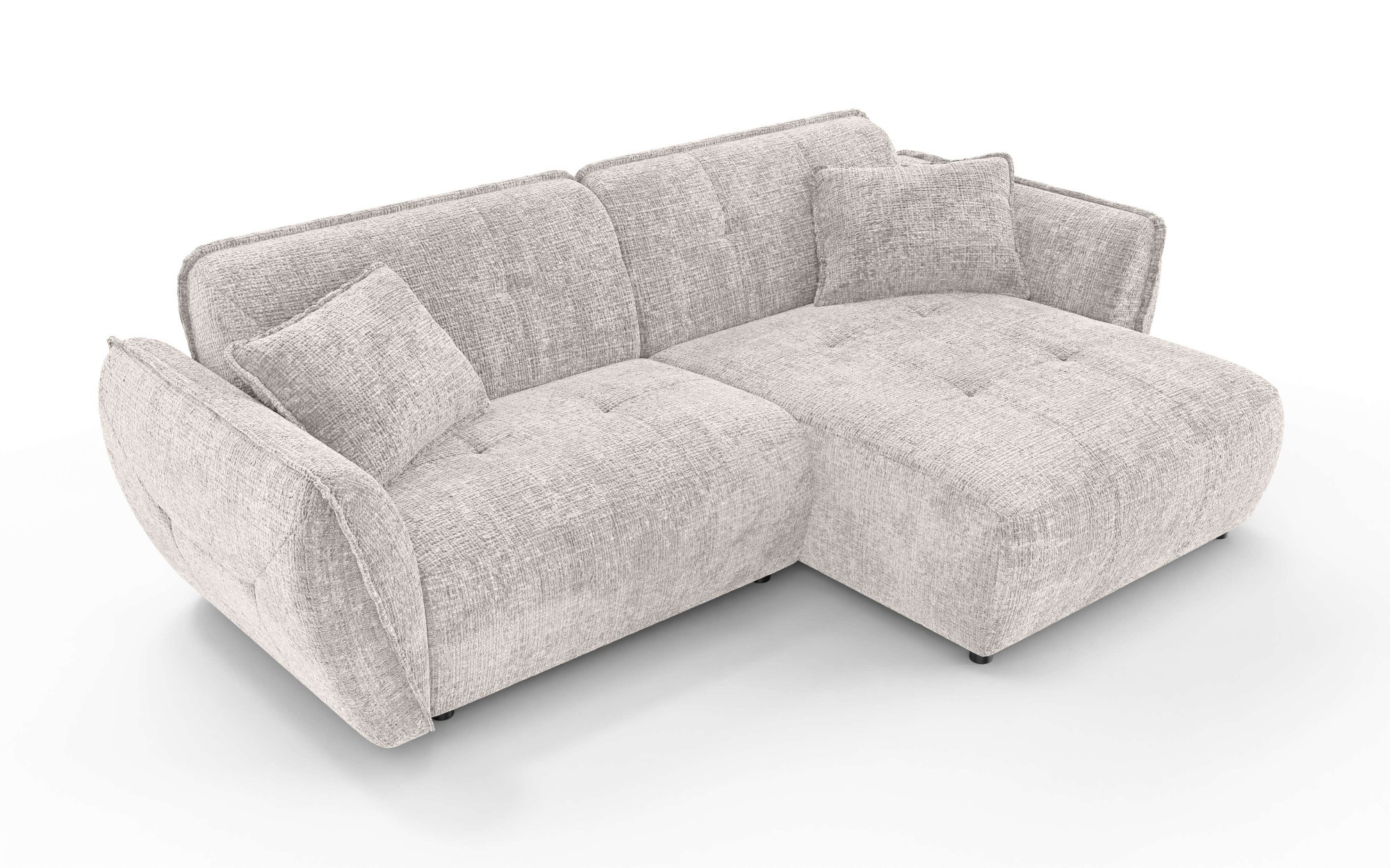 Home affaire Ecksofa »MIRELDA L-Form mit Steppungen, Recamiere rechts/links günstig online kaufen