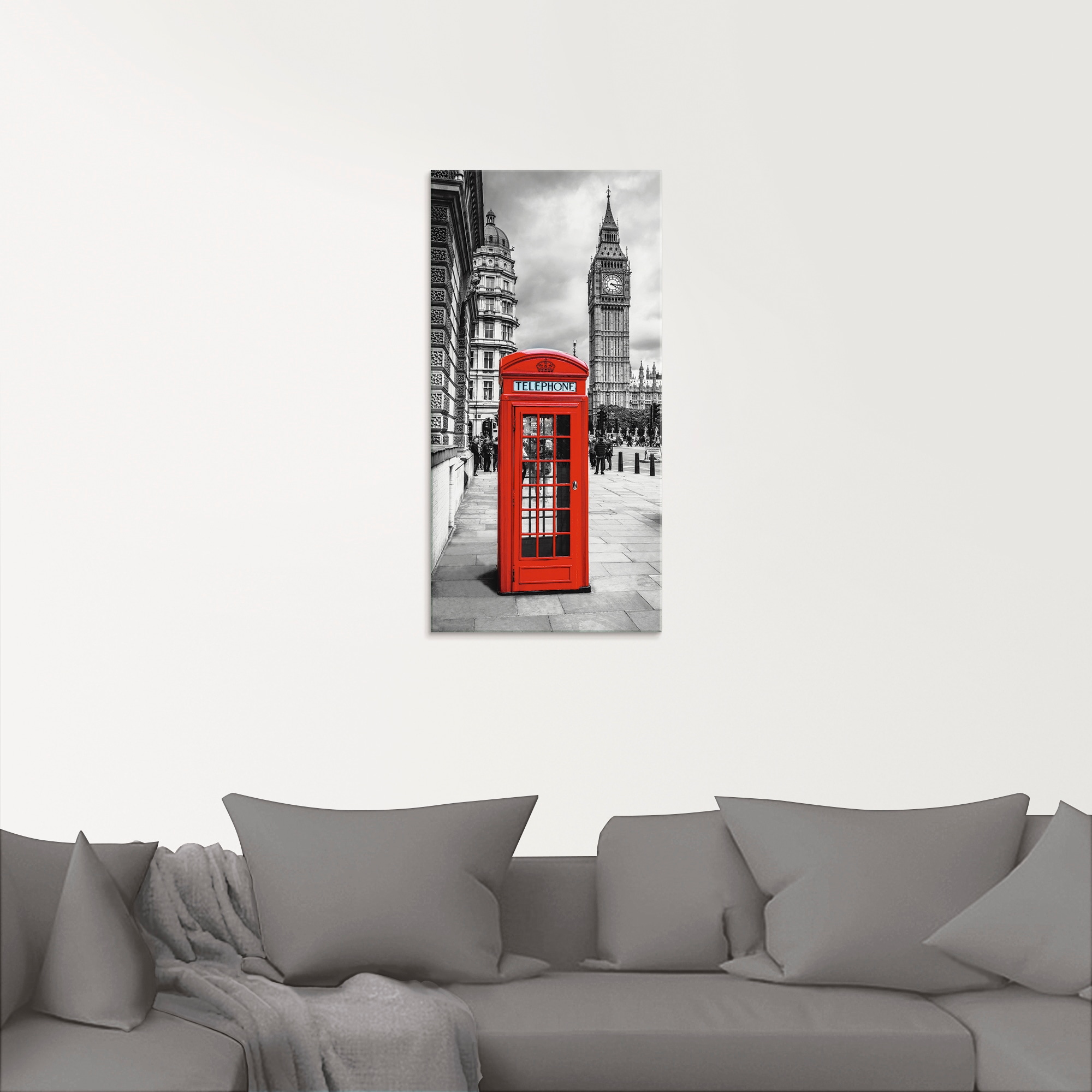 Artland Glasbild »London Telefonzelle I«, Architektonische Elemente, (1 St. günstig online kaufen