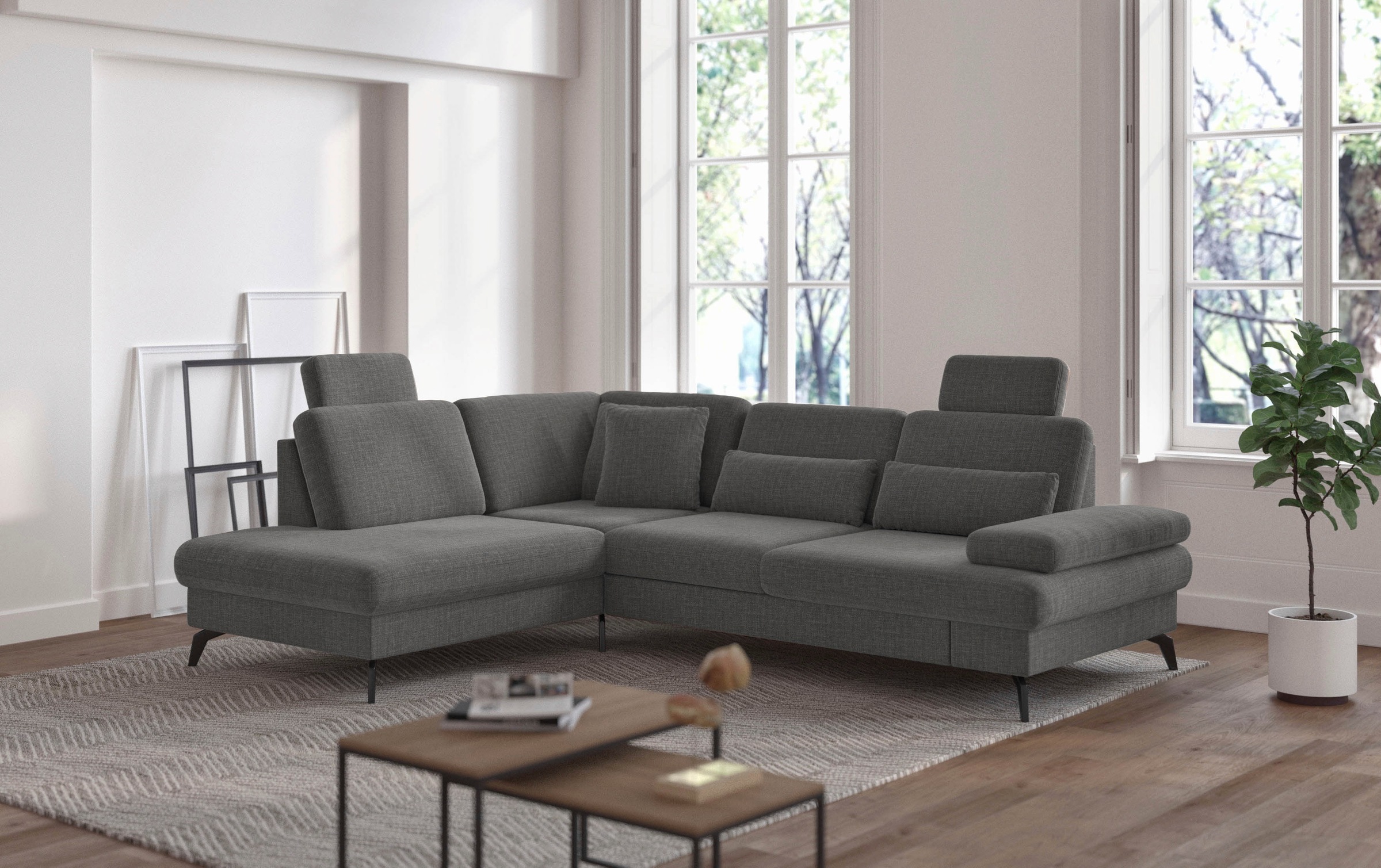 sit&more Ecksofa »Morris L-Form, inkl. Sitztiefenverstellung« wahlweise mit günstig online kaufen