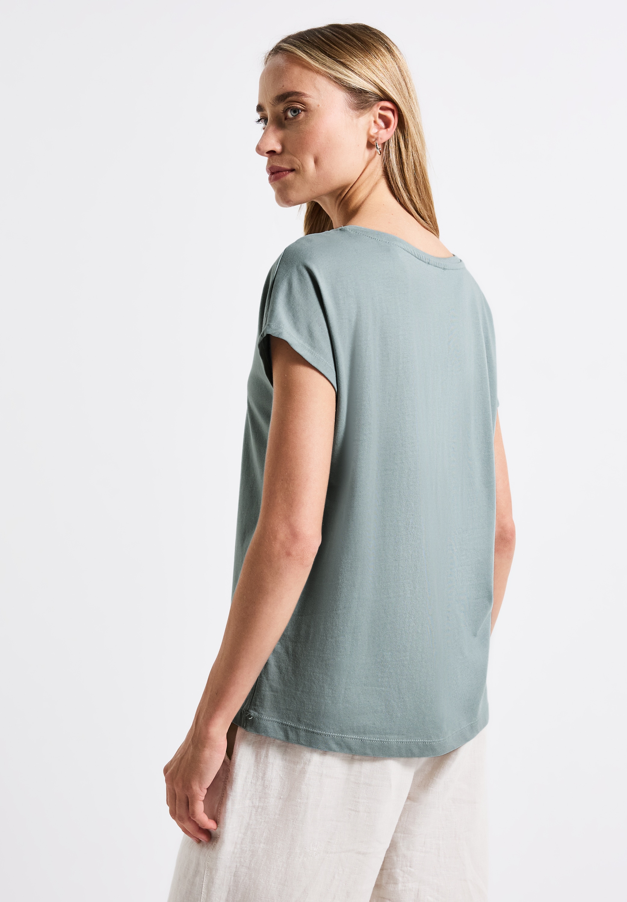 STREET ONE Shirttop, mit Folien-Wording